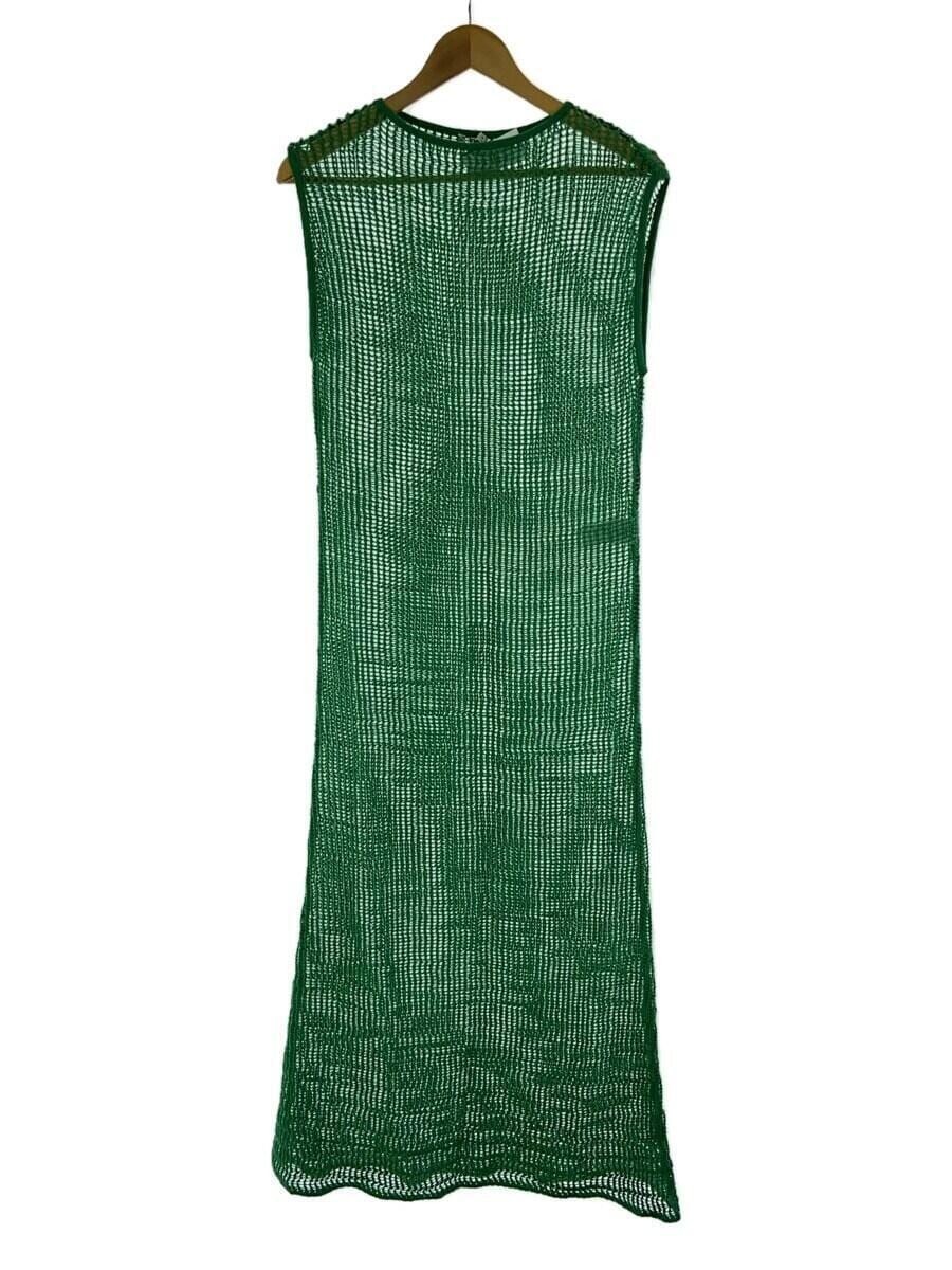 Auralee Green Womens Mesh Sleeveless Long Dress One Piece Size 1 Used Japan