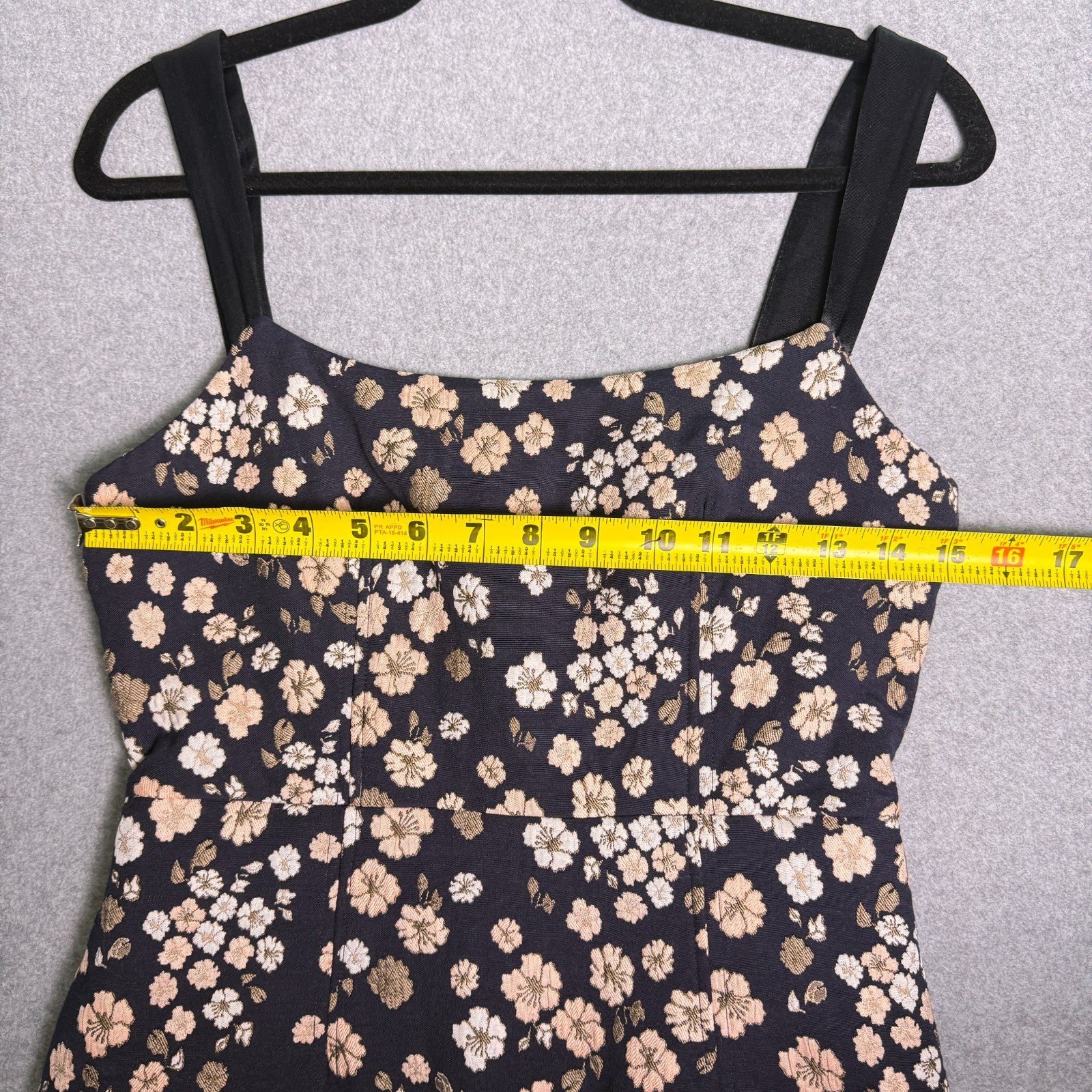 Maeve by Anthropologie Jacquard Navy Floral Mini Dress Women’s US Size 2