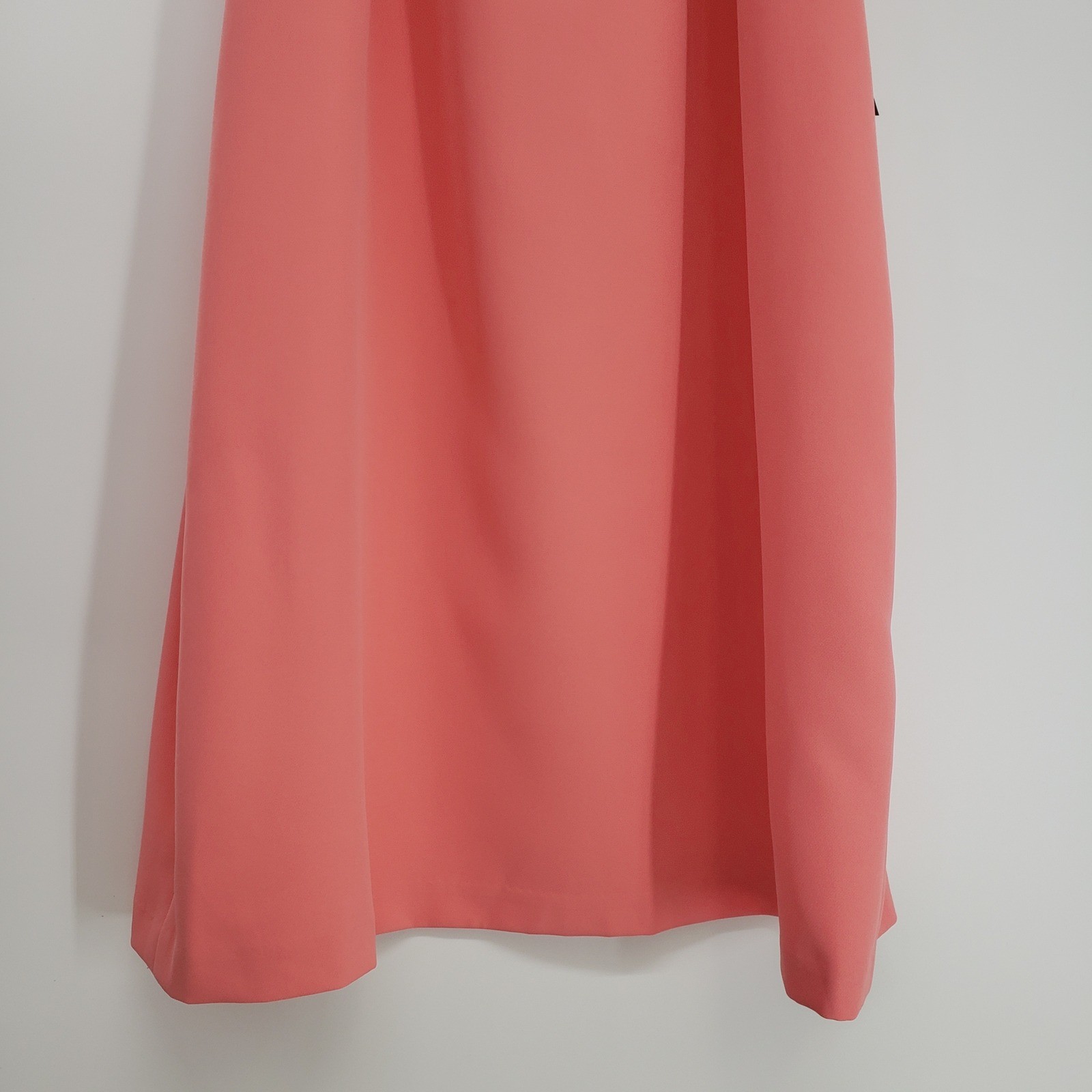 Clover and Sloane Halter Mini Dress Sz Large Coral Pink Open Back Tie Sleeveless