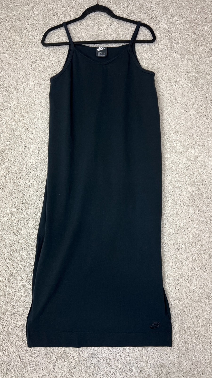 Nike Dress Womens Large Black Tank Athleisure Double Slit Comfort