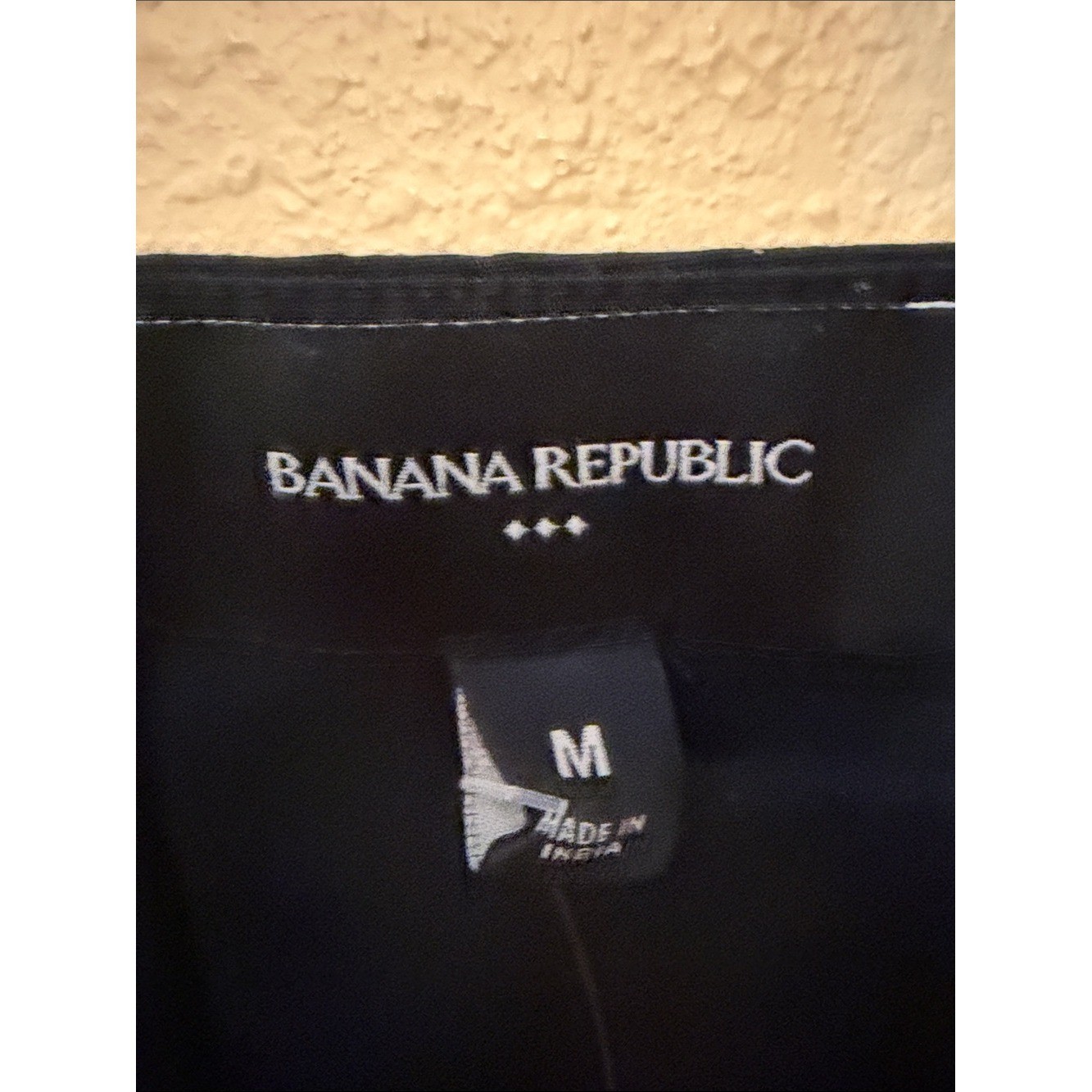 Banana Republic Embroidered Mini Shift Dress Black Tan Size Medium Petite NWT