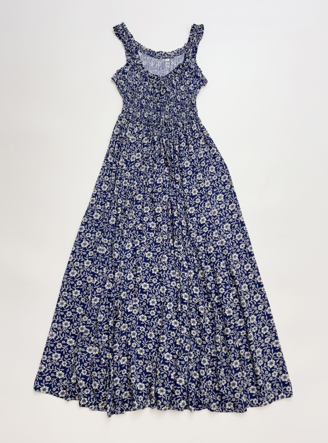 Women Doen Cotton Blend Floral Sleeveless A-line Midi Dress