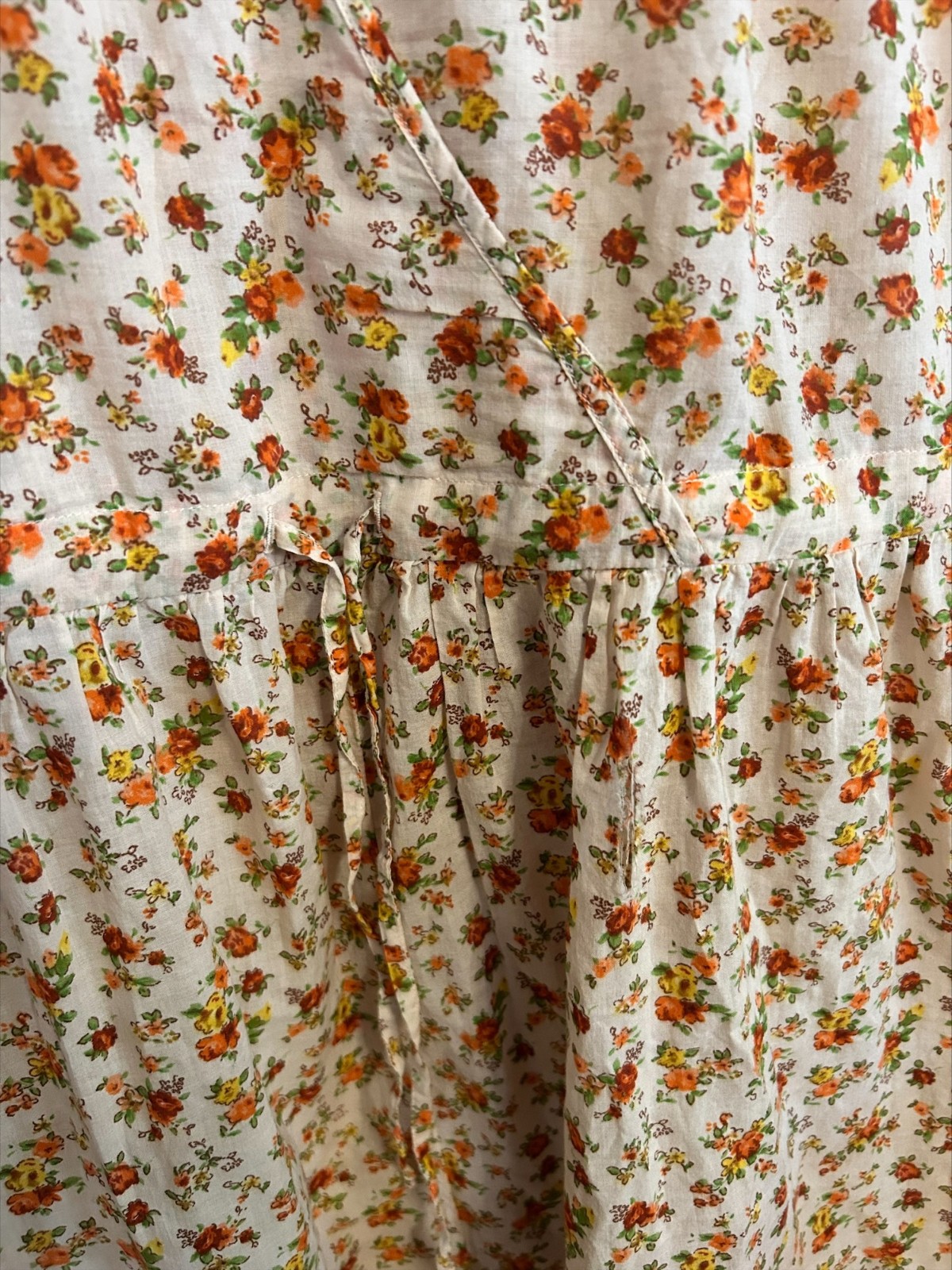 Christy Dawn FALL CALICO Floral Gauze Cotton Maxi Dress – Size M As Is