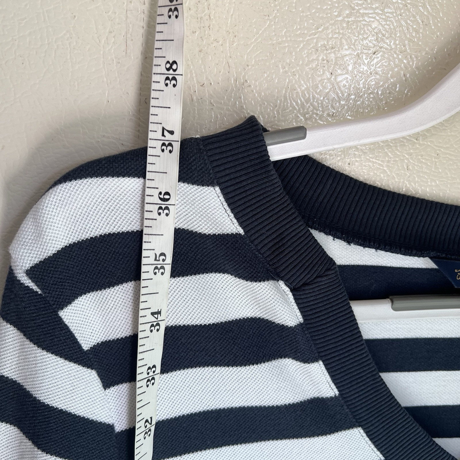 Brooks Brothers Nautical Navy Striped Shift Dress Women Size M- Coastal Preppy