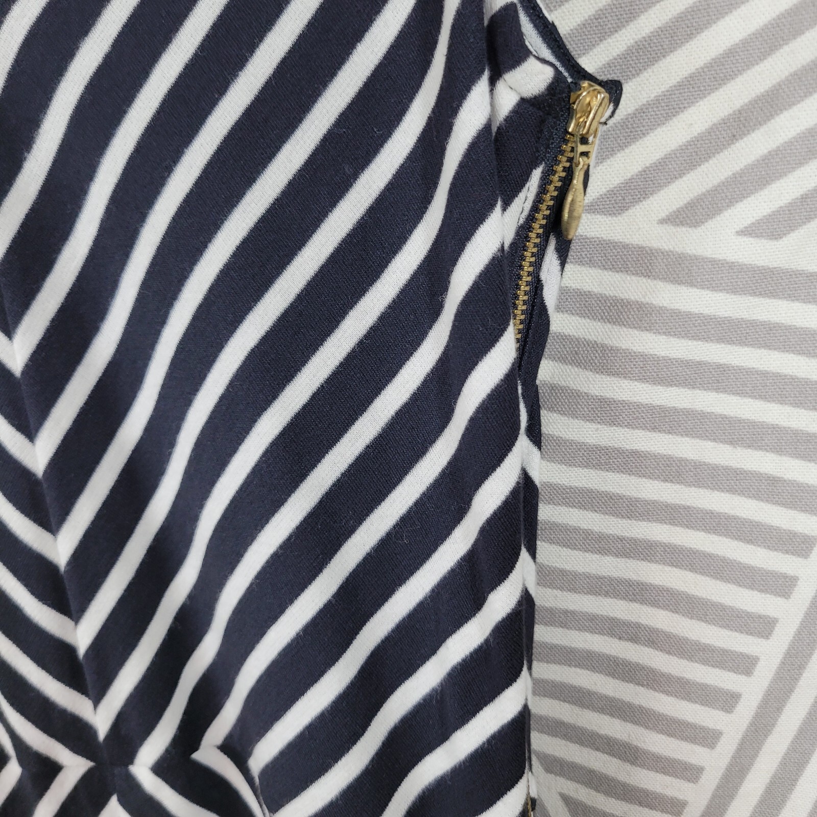 Banana Republic Dress Size 4 Dress Jersey Tank Black White Stripe Sleeveless