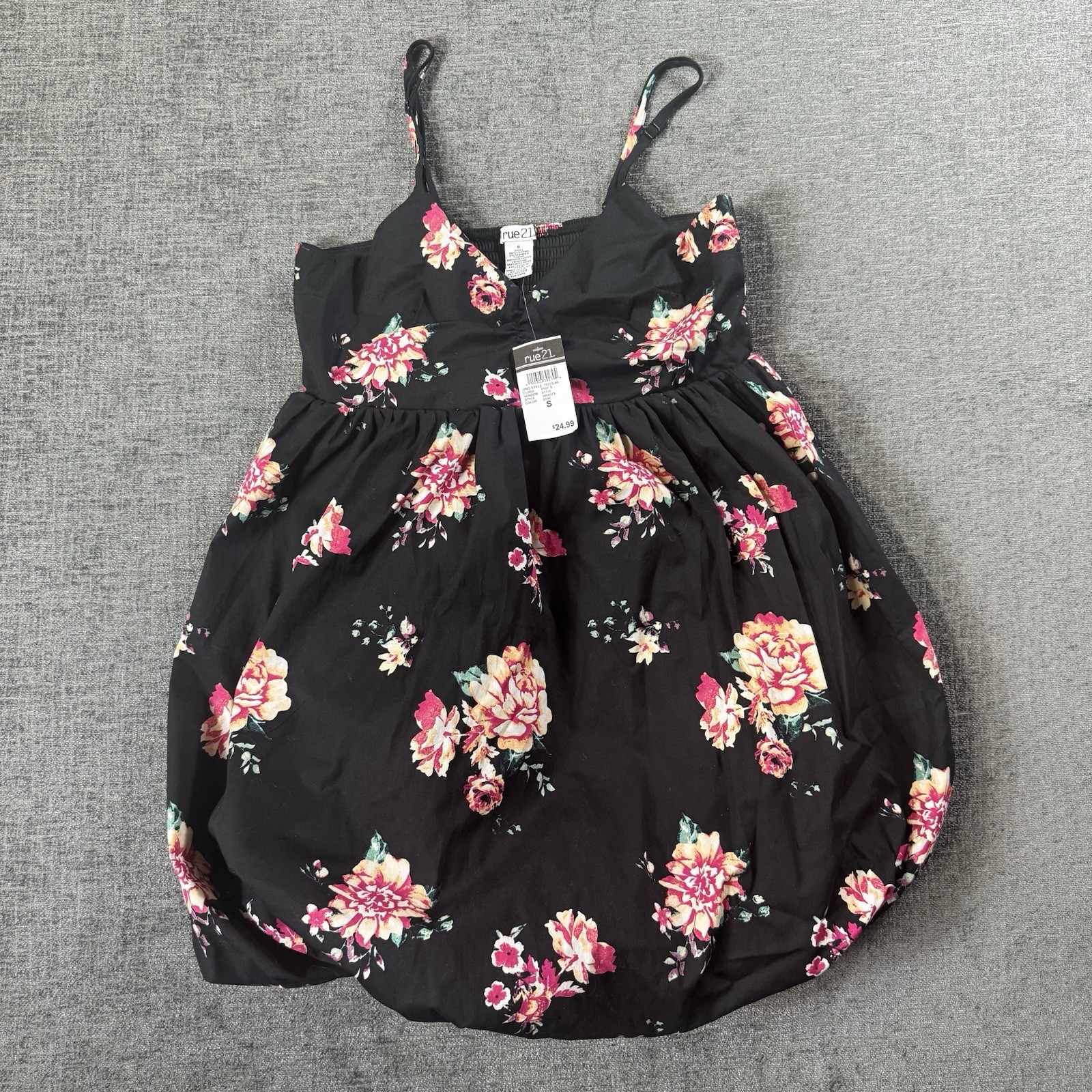 Rue 21 Women’s Floral Mini Dress Black Size Small