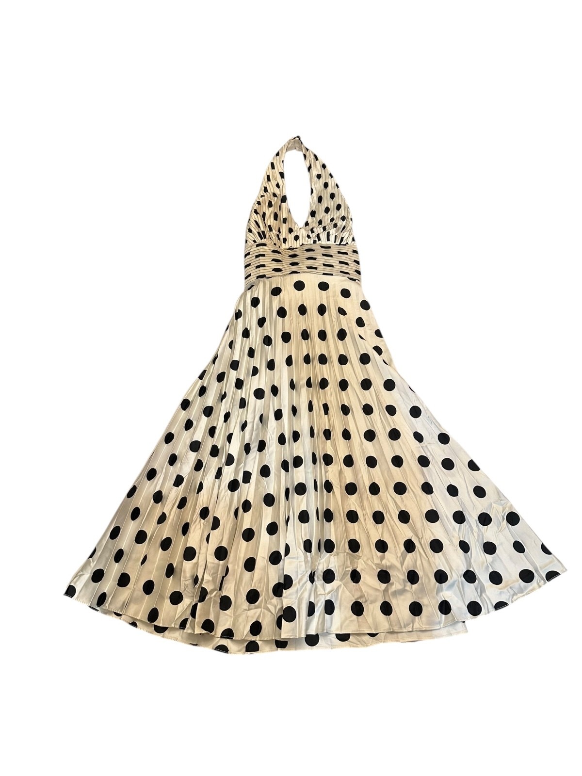 Betsey Johnson Polka Dot Halter Midi Dress