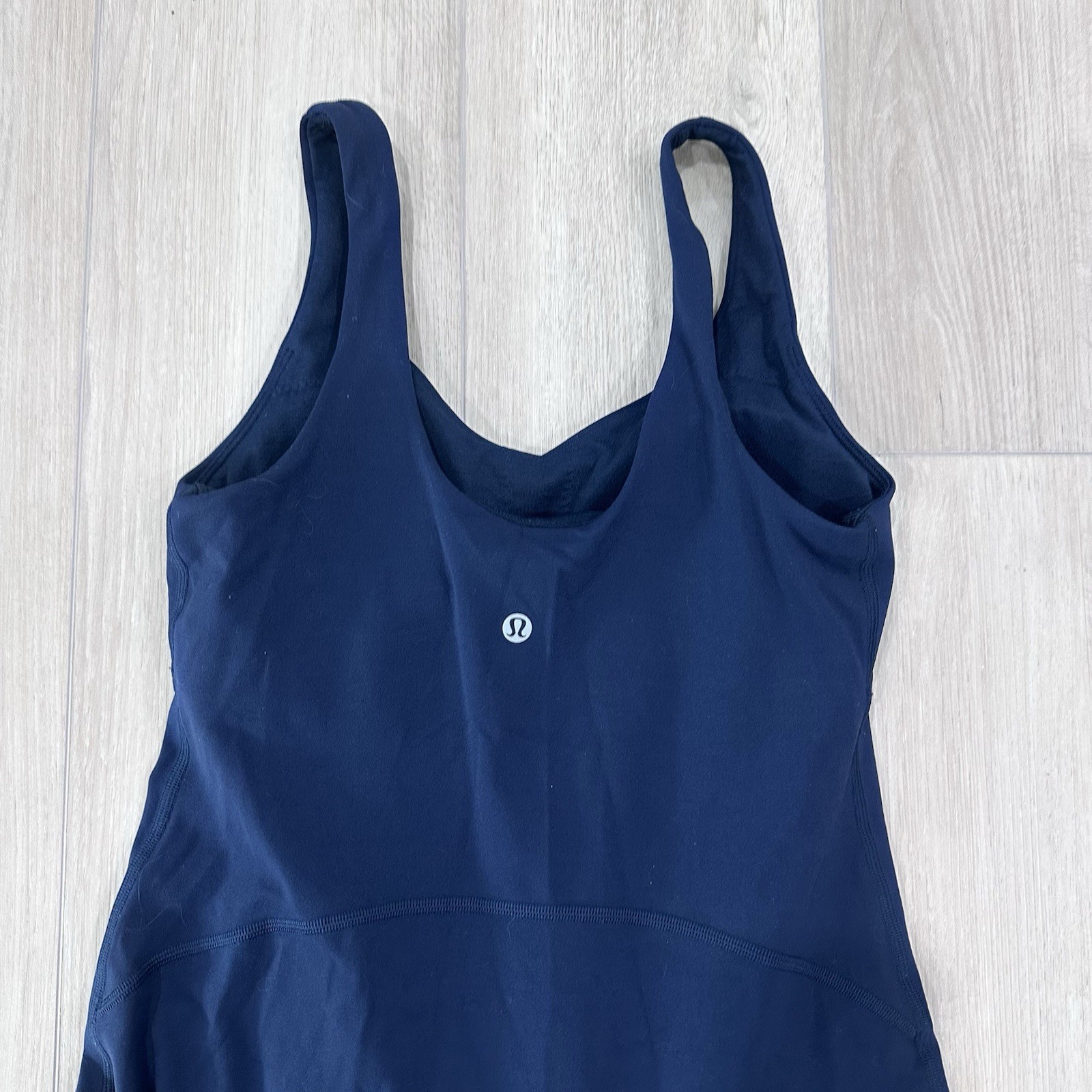 Lululemon Align mini Dress with Liner Shorts & Phone Pocket in Navy Blue, size 6