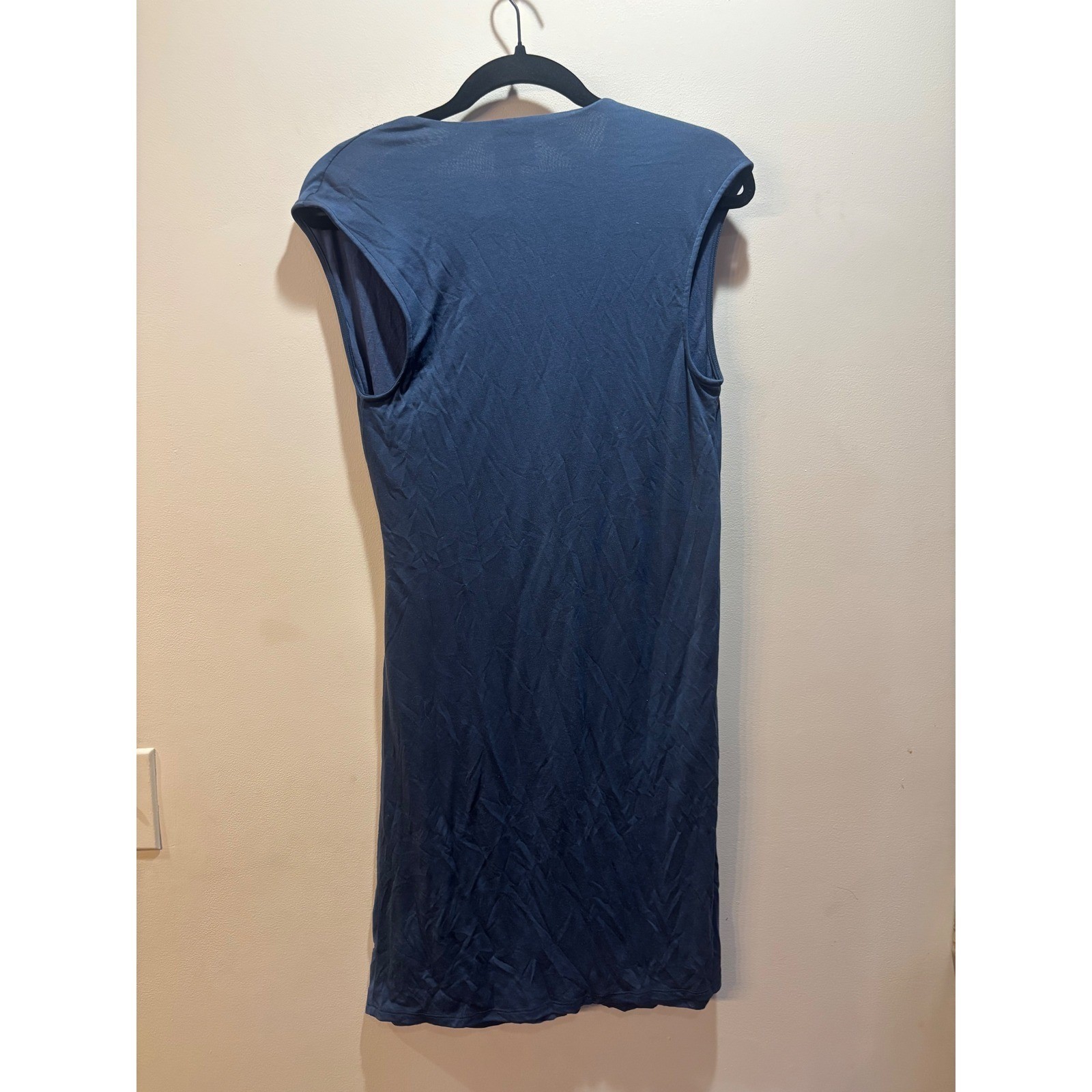 NWT Anthropologie HD in Paris Blue Sleeveless Draped Wrap Midi Dress Size XS