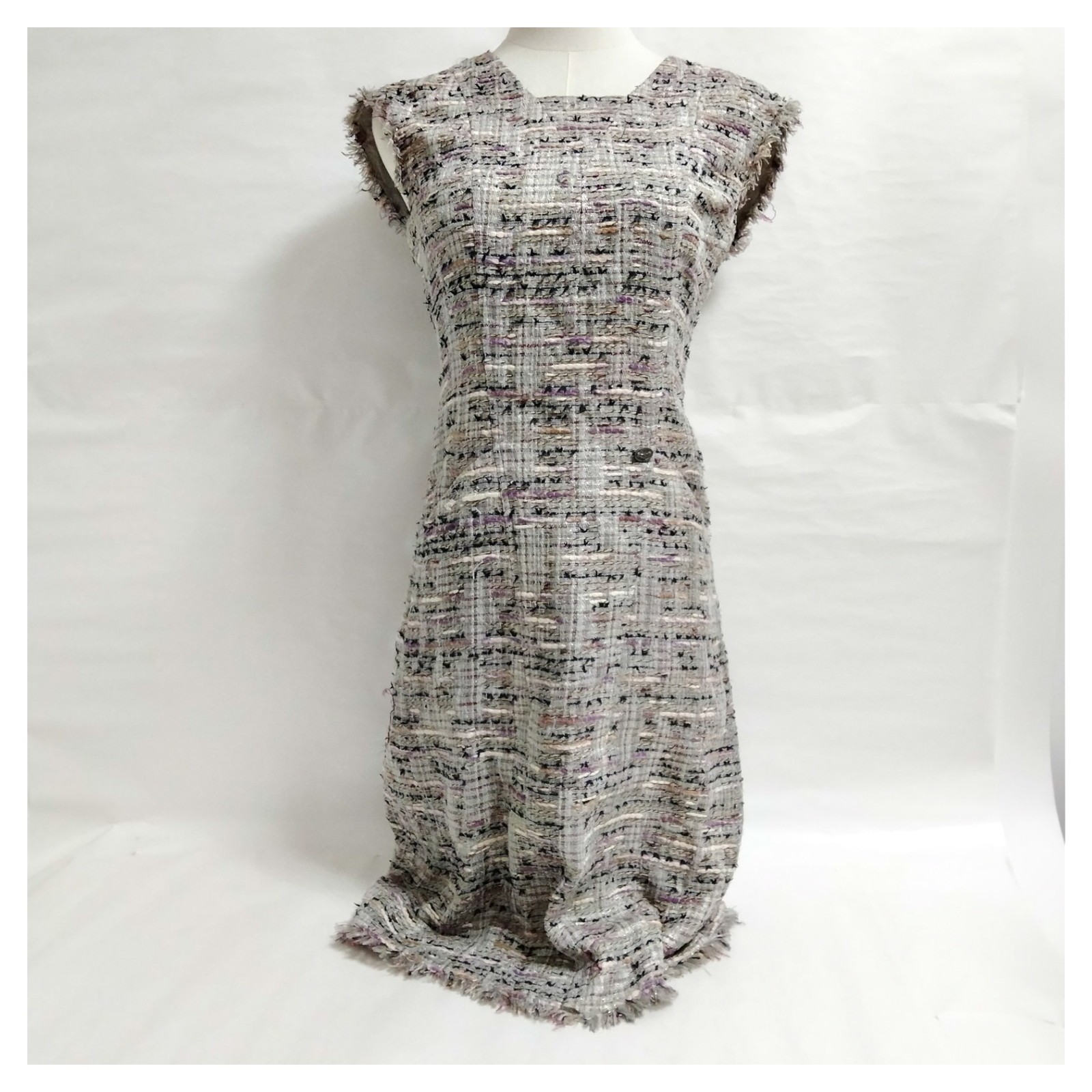 Chanel Dress Ladies Polyester Acrylic Cotton 3984409