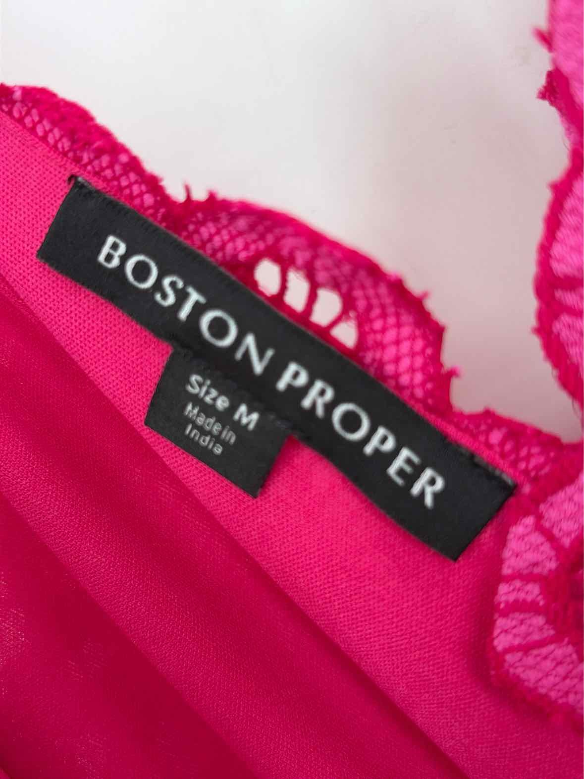 Pre-Owned Boston Proper Pink Size Medium Maxi Sleeveless Dress