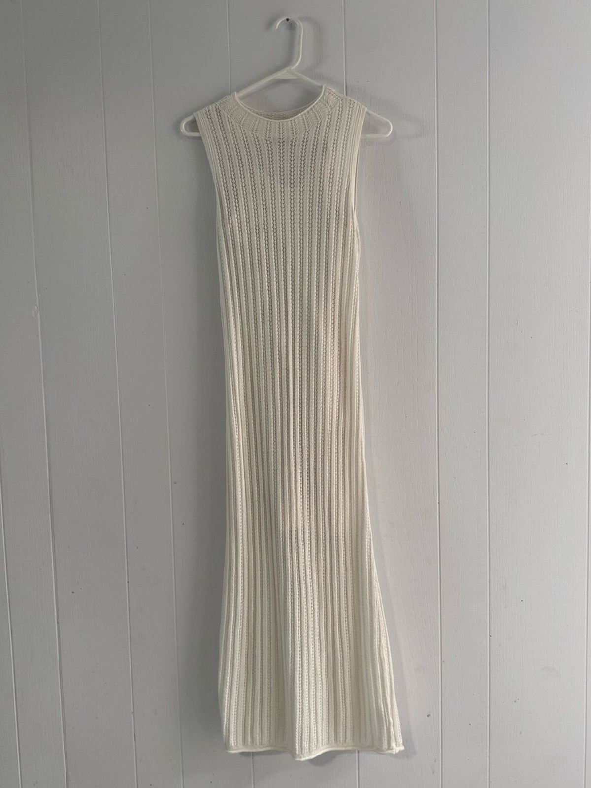 A New Day Open Knit Slip Lined Maxi Size Small