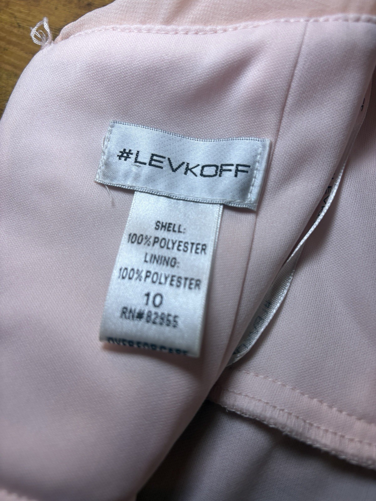 Chiffon Levkoff Sz 10 Long Event Bridesmaid Dress Hook & Eye May Need Work