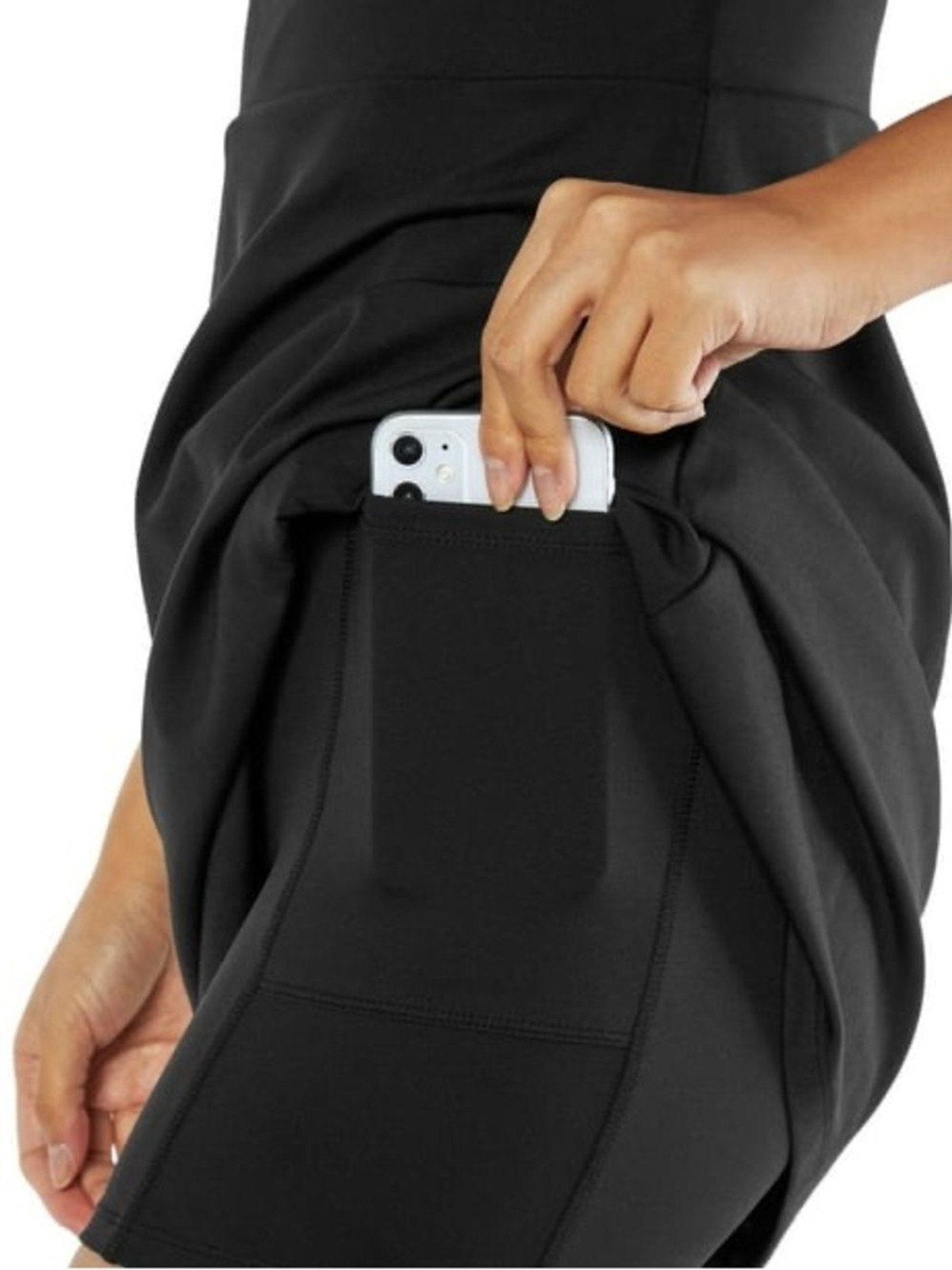 GapFit Black Active Dress Built-In Shorts Size Large Athletic Tennis Golf Dress