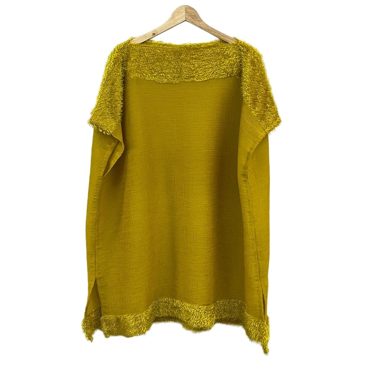 Me Issey Miyake one piece ladies beautiful item yellow crew neck sleeveless knee