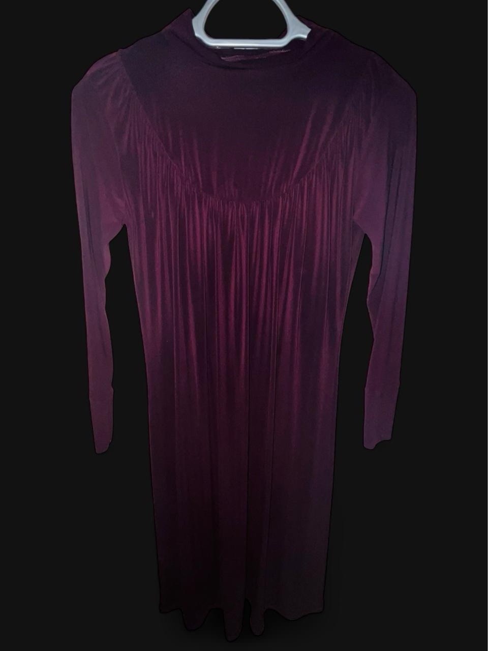 Dark Purple Midi Dress
