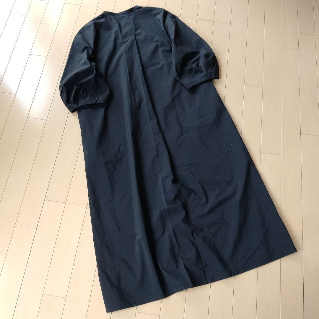 MUJI No Collar Long Shirt Dress Outerwear