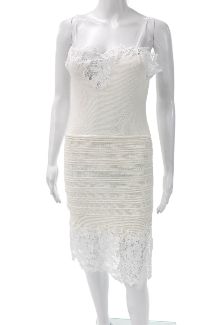Thakoon Womens Slip Dress White Sleeveless Mini Above Knee Cotton Size XS
