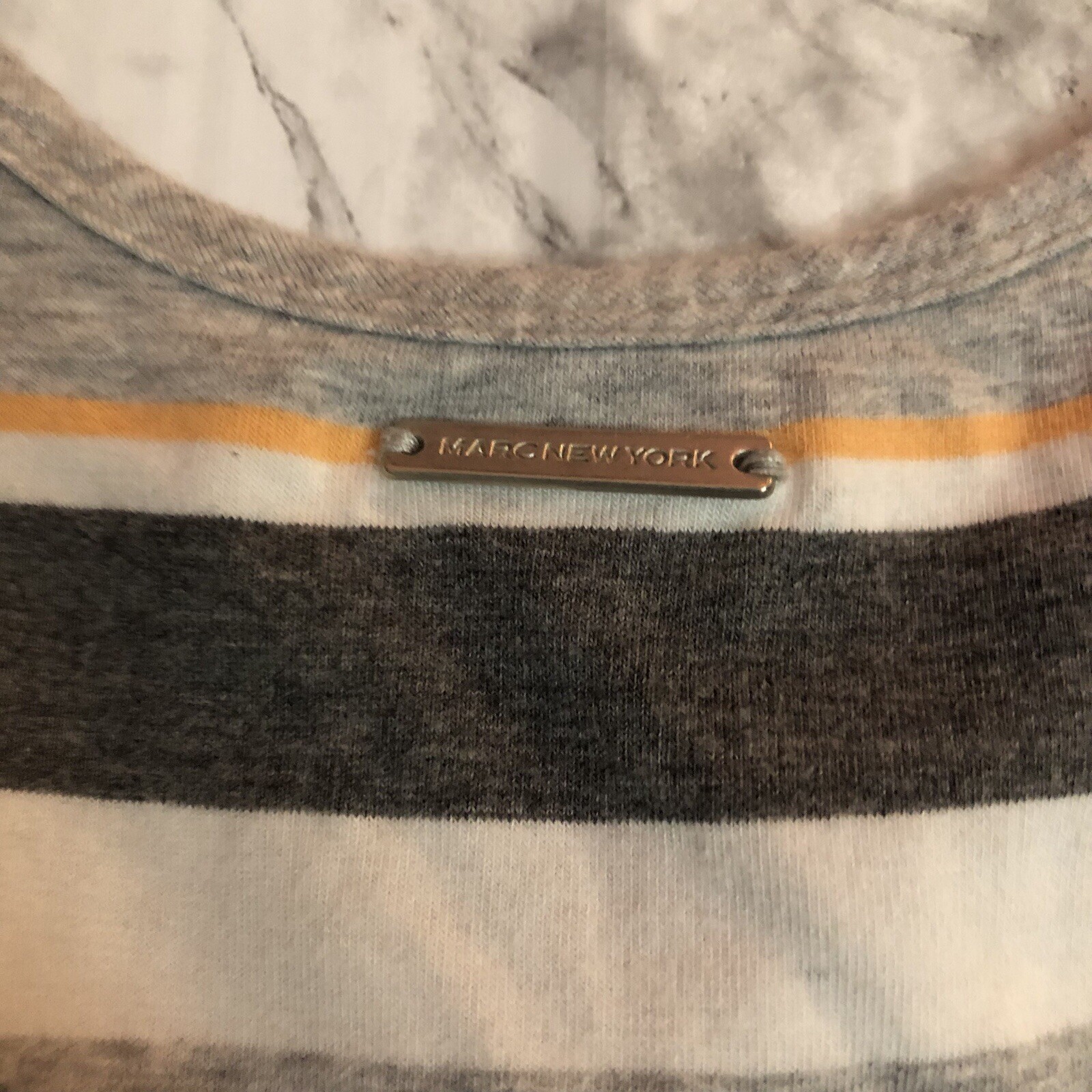 Marc New York Stripe Dress Womens Size Small A-line High Low Hem Sleeveless
