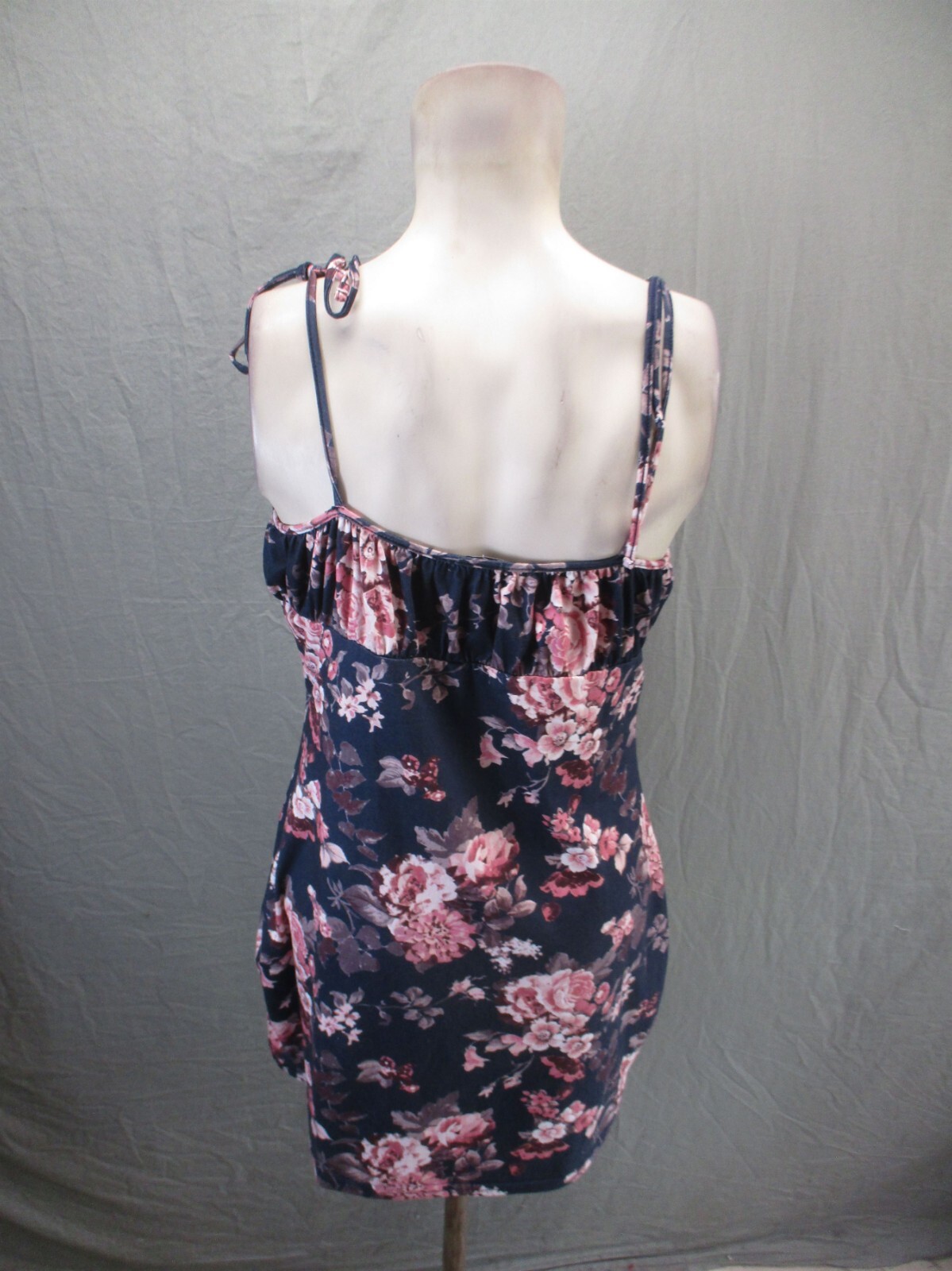 J For Justify Size XL Womens Multicolor Floral Drawstring Short Cami Dress 971
