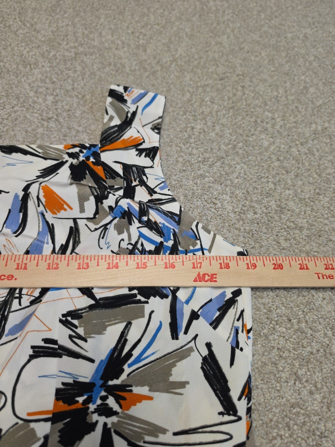 M.M. LaFleur The Diem My Dress Hi-Lo Washable Silk Sketchbook Floral Size 12