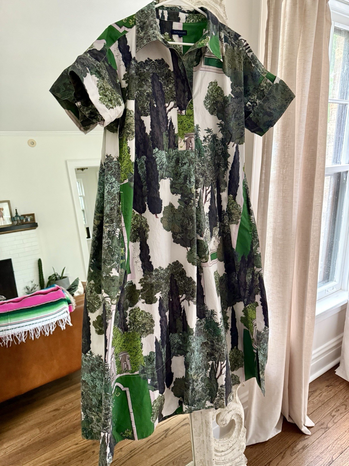 Katie Kime Tuscan Villa Maxi Dress L