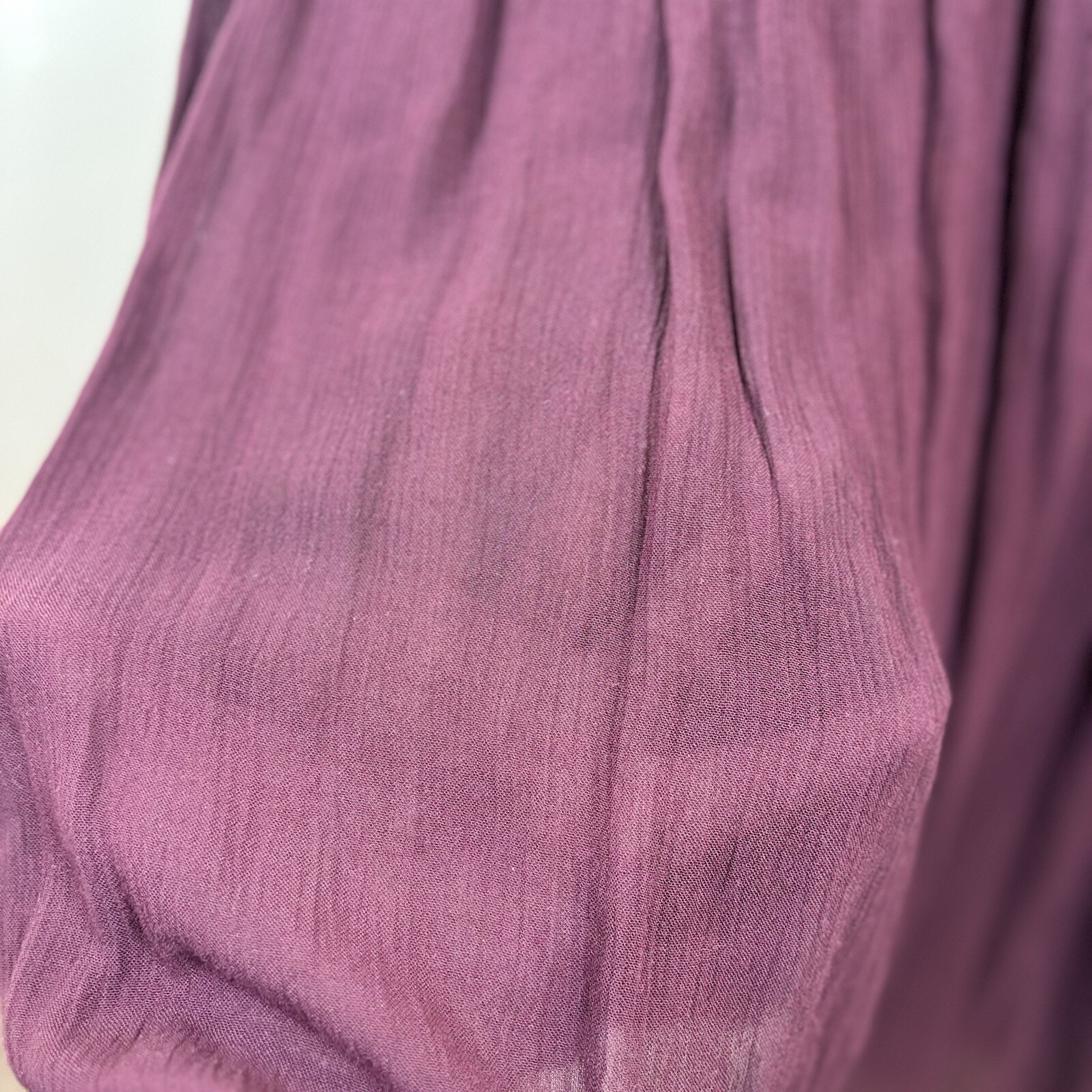 Patrons Of Peace Babydoll Dress Sz M Purple Semi-Sheer Gauzy Whimsigoth Fairy