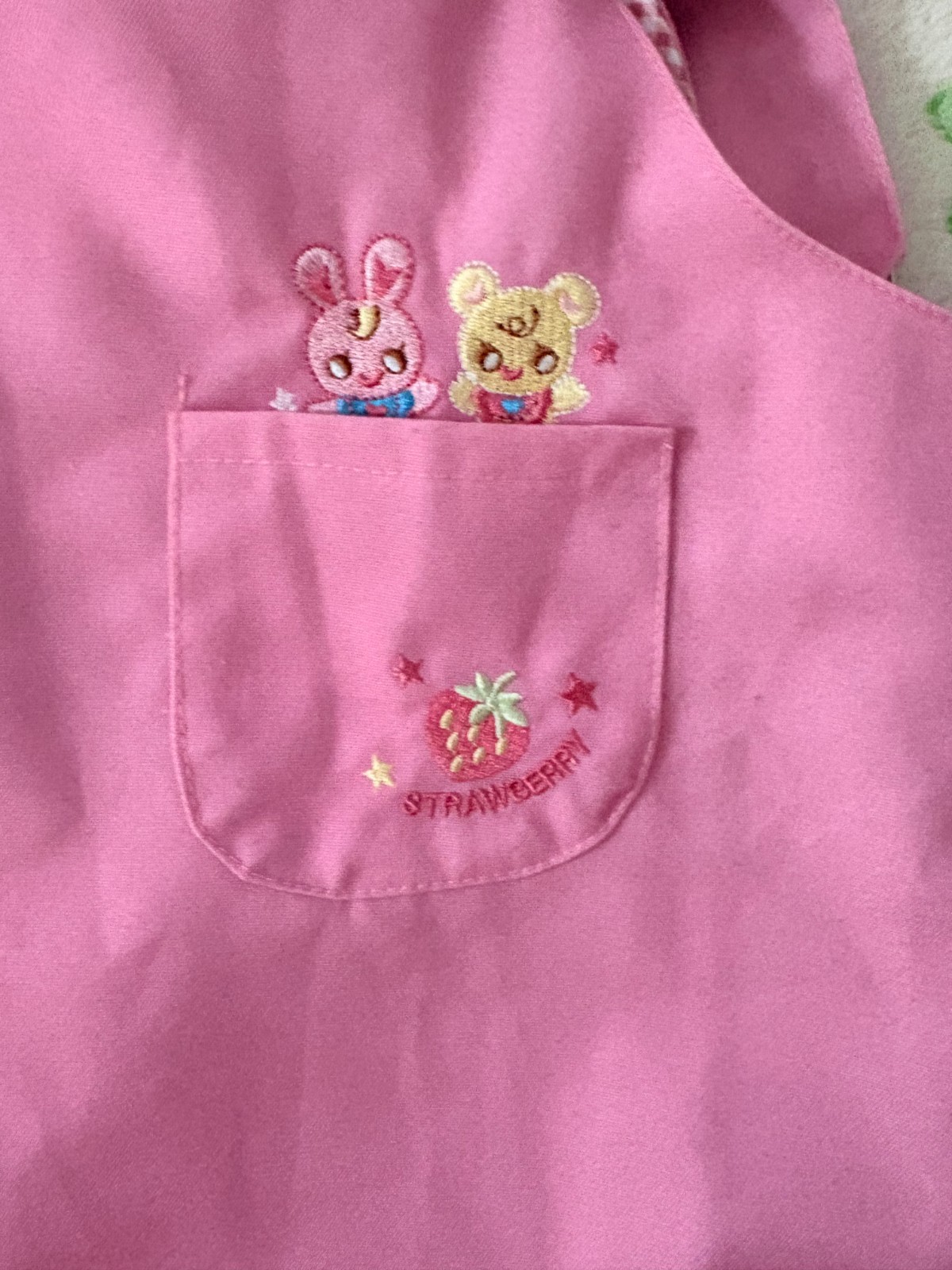 Mezzo Piano Overall Dress Skirtall Pink US SELLER Kawaii Embroidered Xs Small