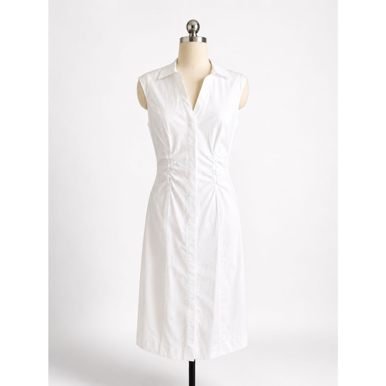Derek Lam Nera Sleeveless Midi Dress White Size 2