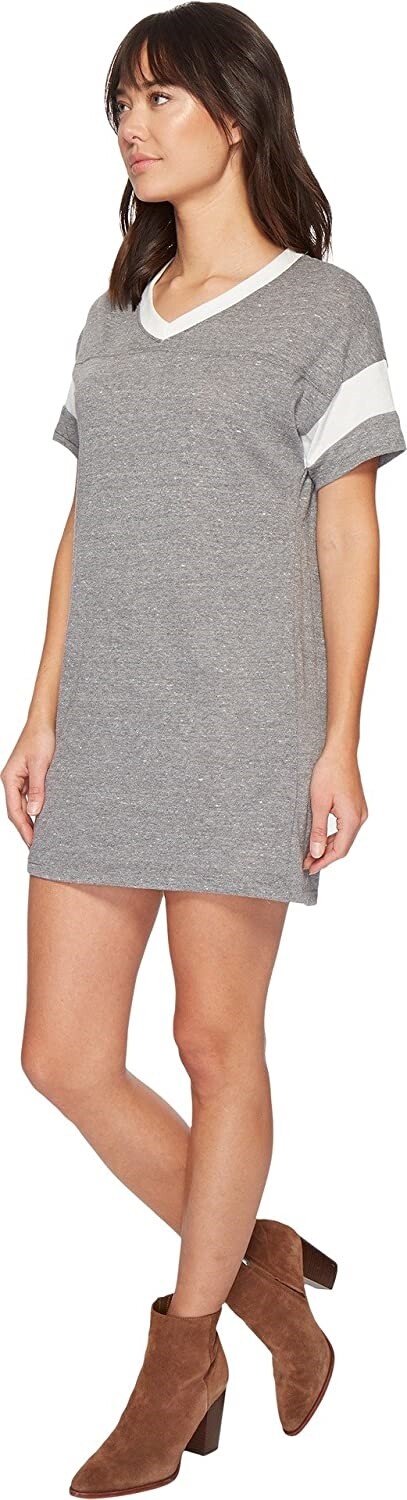 Alternative 247657 Womens Powder Shift Dress Eco Black/Eco Ivory Size Medium