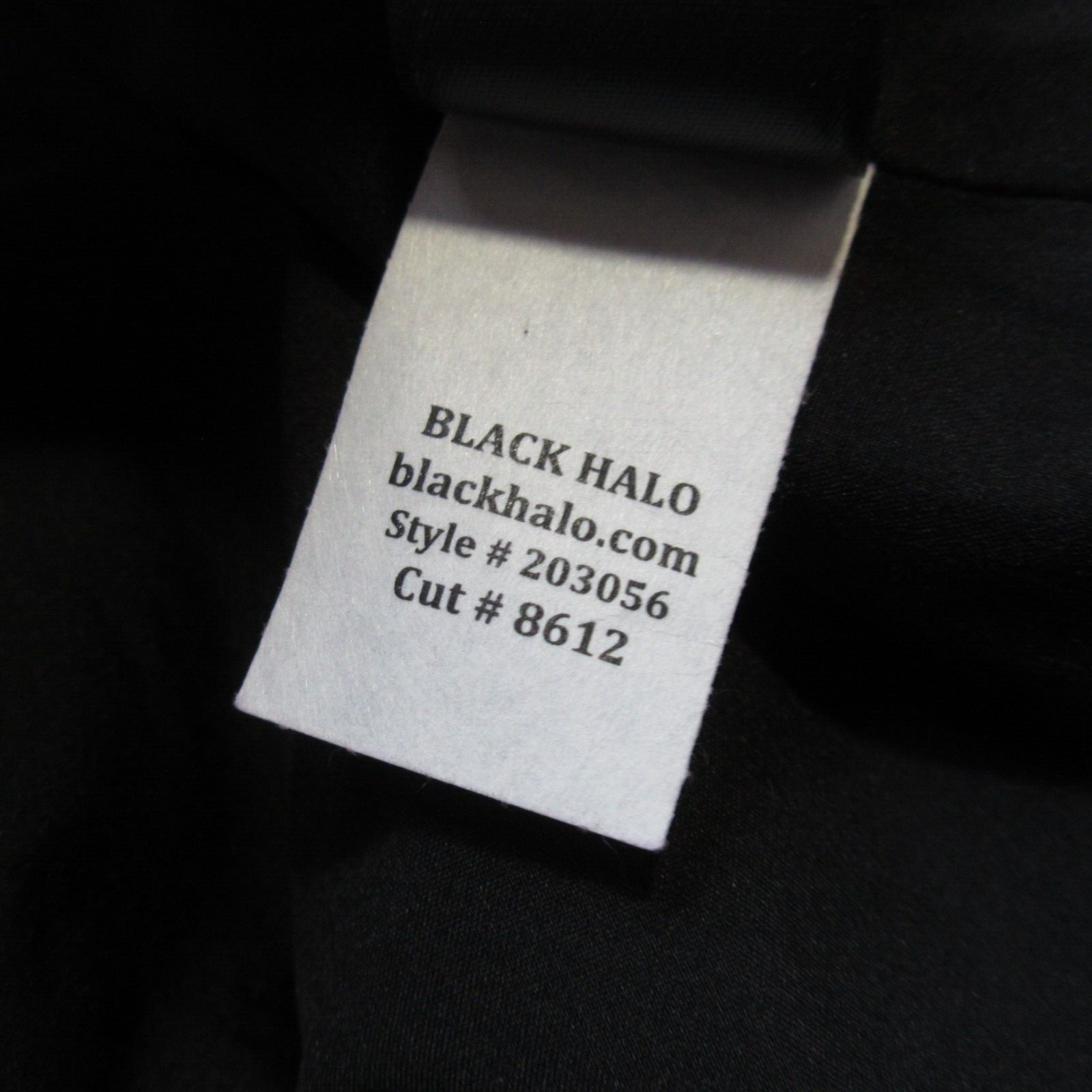 NWT Black Halo Jackie in Black Stretch Gabardine Belted Sheath Dress 8 $375
