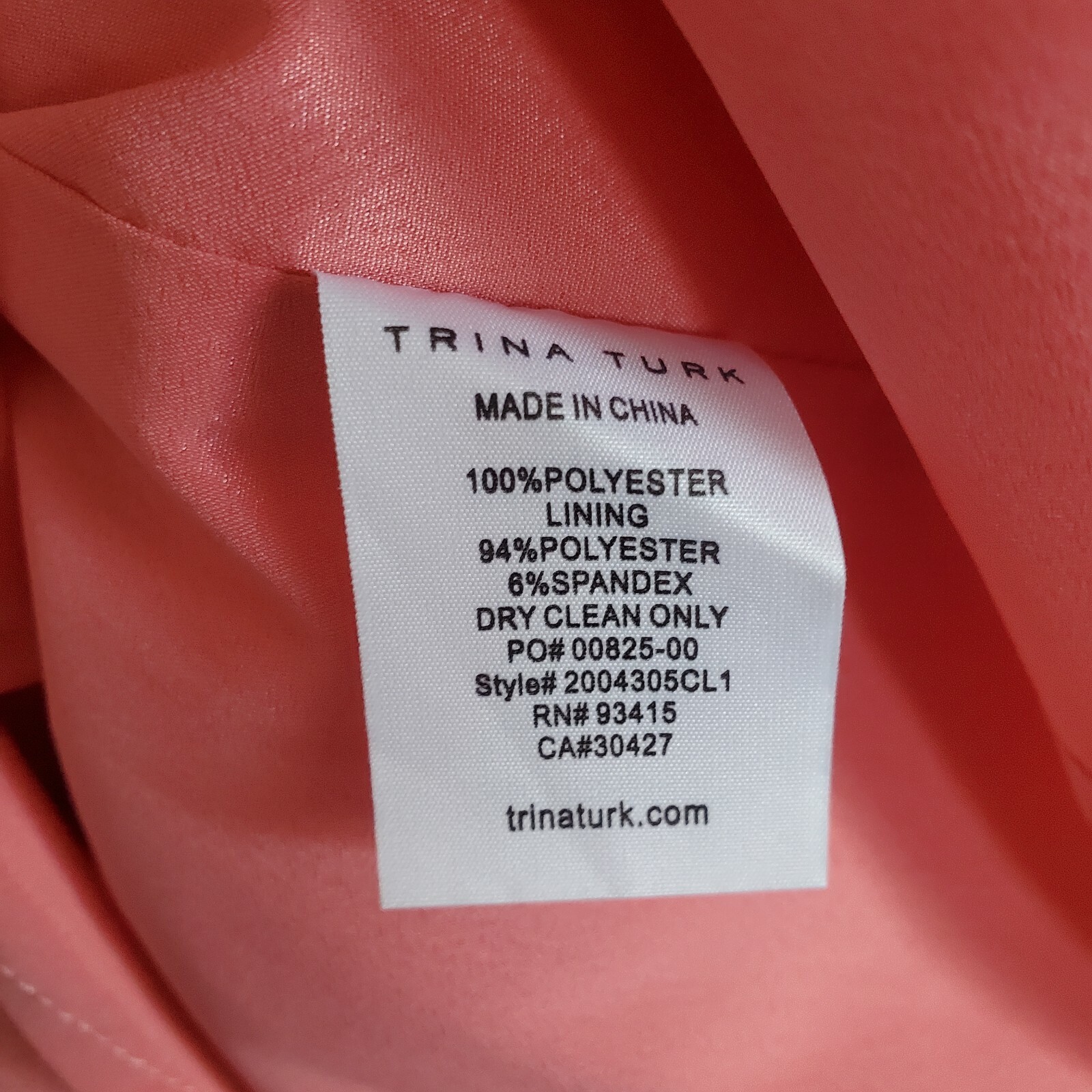 Trina Turk Women’s Lemonade Short Sleeve V-Neck Shift Mini Dress Ginger Size 0