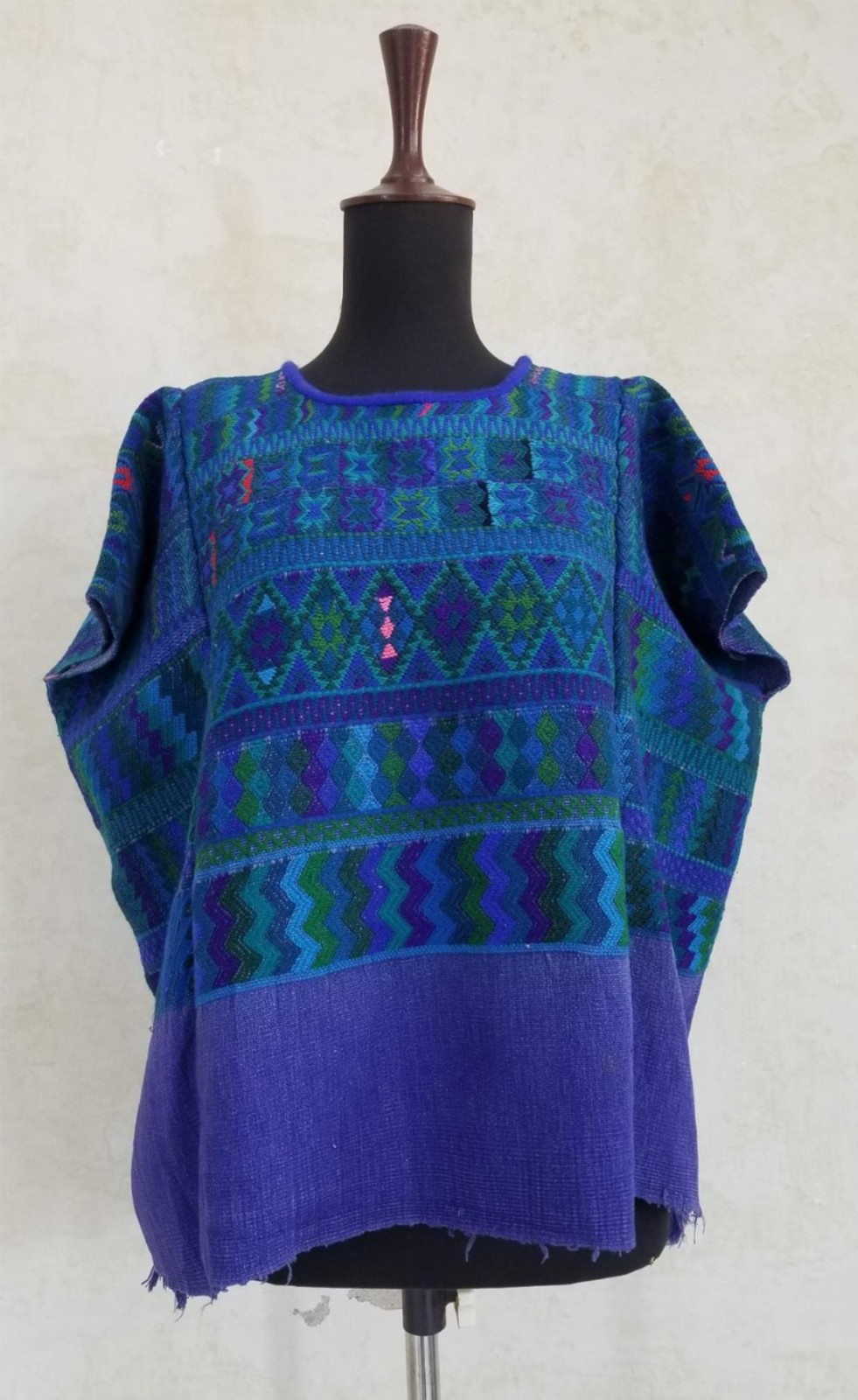 Vintage Traditional Guatemalan Hand Woven Huipil L:63 B:74 S:77cms