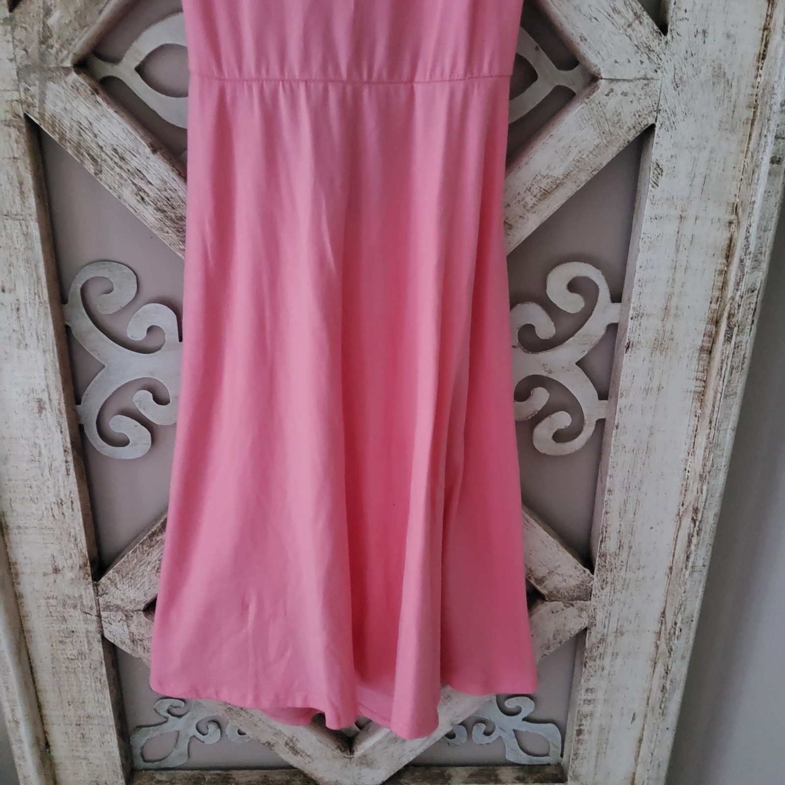 Heart & Hips Pink Off Shoulder Cutout Back Fit & Flare Skater Dress S NWT