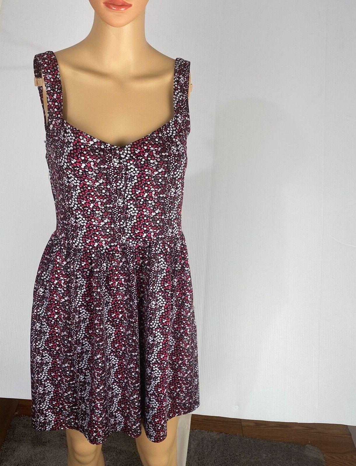 BeBop Dress Women’s Medium Floral A-Line Empire Waist Sleeveless Above Knee Mini