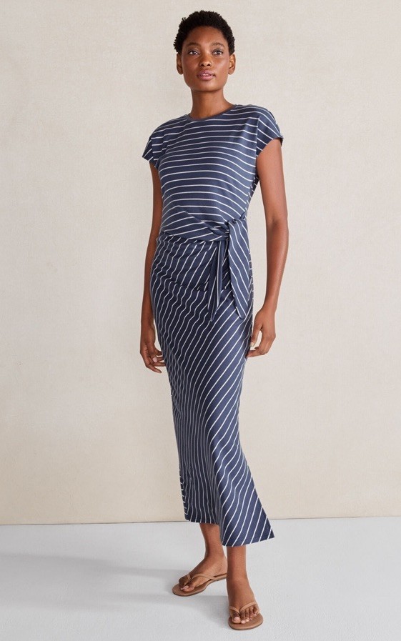 Haven Well Within Organic Cotton Interlock Knot Waist Dress Size Small NWT $118