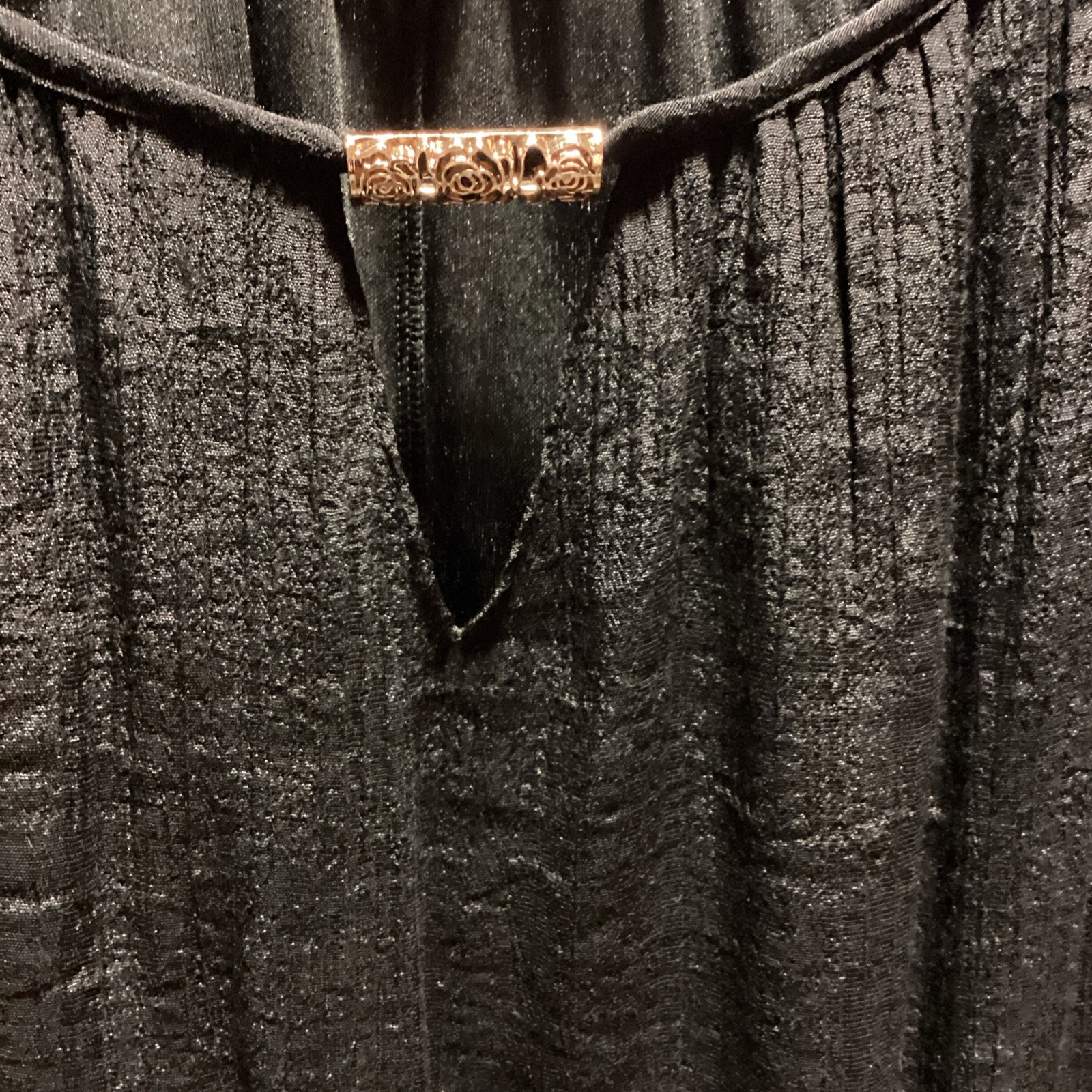 Indigo Rose Plus Size 2X Black Short Dress With Detailed Lace Bell Sleeves NWT