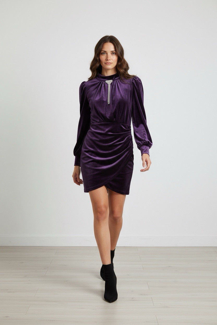 short evening Velvet Dresses