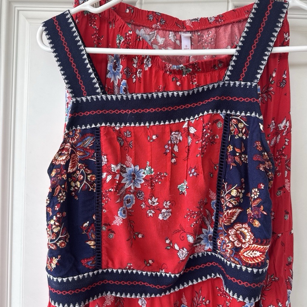 Women’s Floral Maxi Skirt and Crop Top Two Piece Set