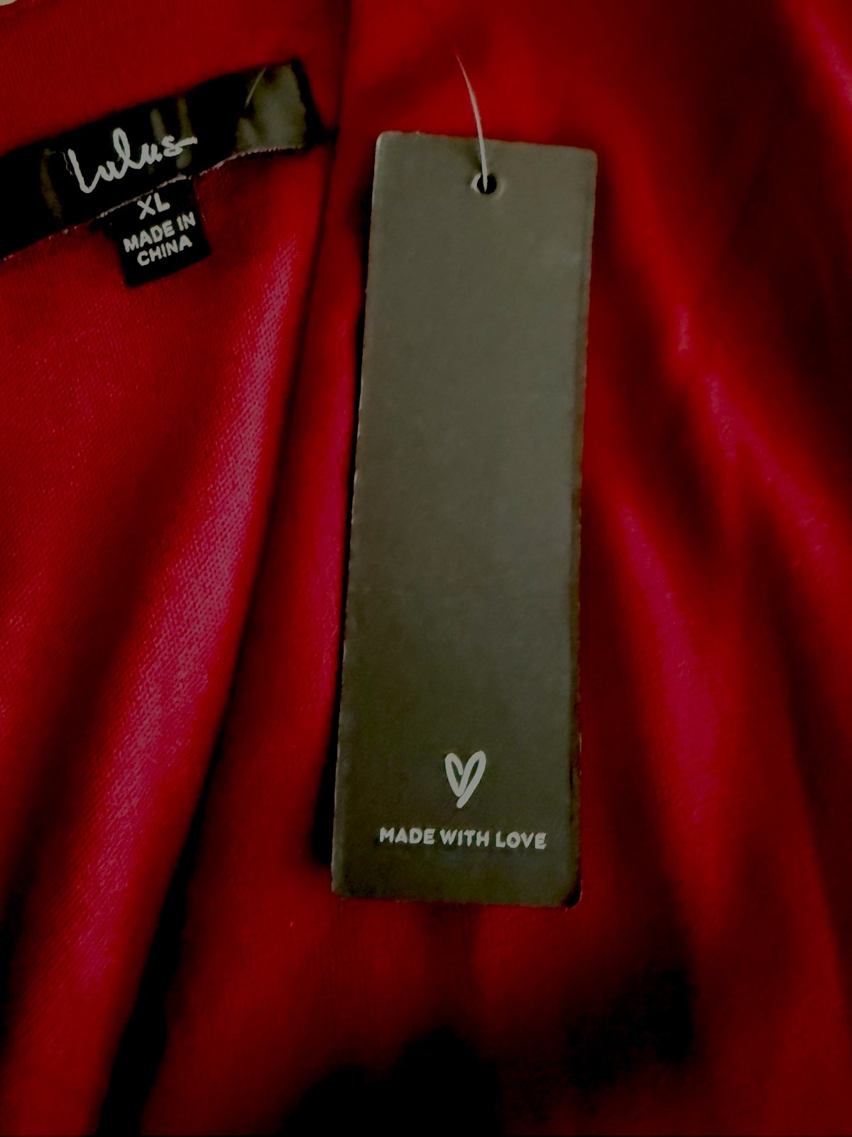 New W/ Tags Lulus Deep Burgundy Evening Dress Sz XL Deep V-Neck Sheer Sleeves