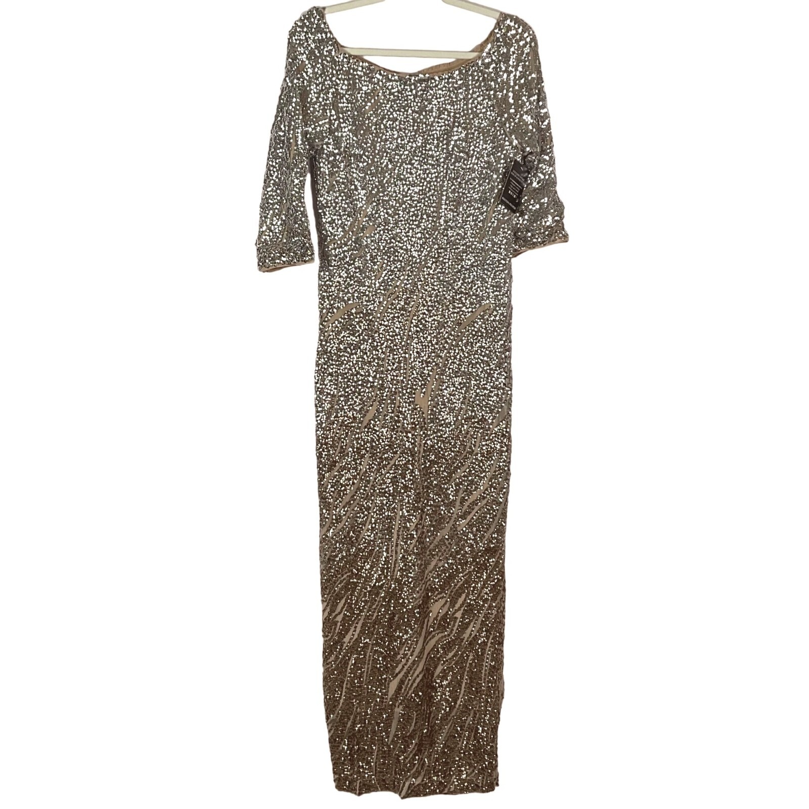 Boston Proper Size 14 Sequin Dress 100% Polyester Dry Clean Only, NWT