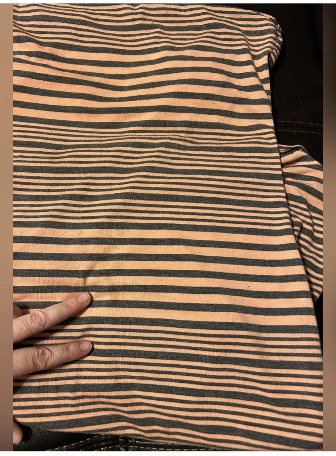 Xhilaration Women’s S/P Tan Gray Striped Scoop Neck Strappy Hi-Low Bodycon