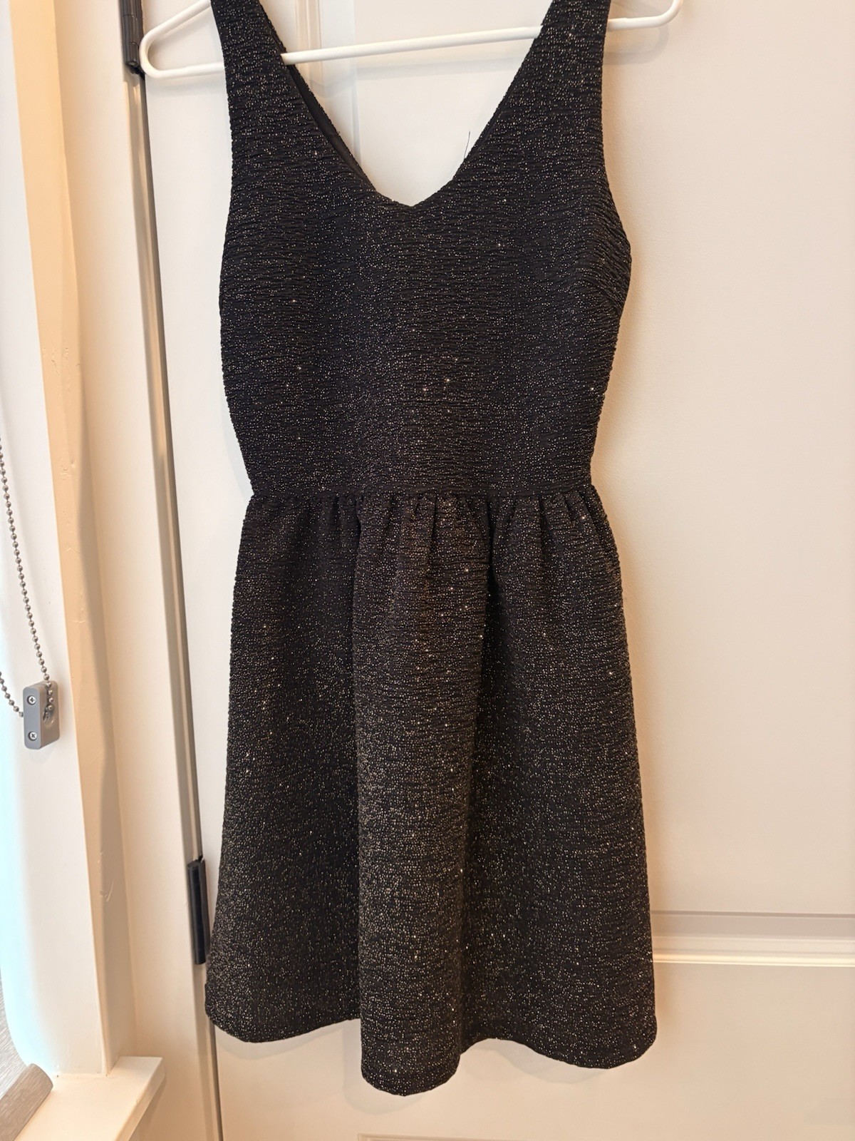 black glitter bodycon dress – size small
