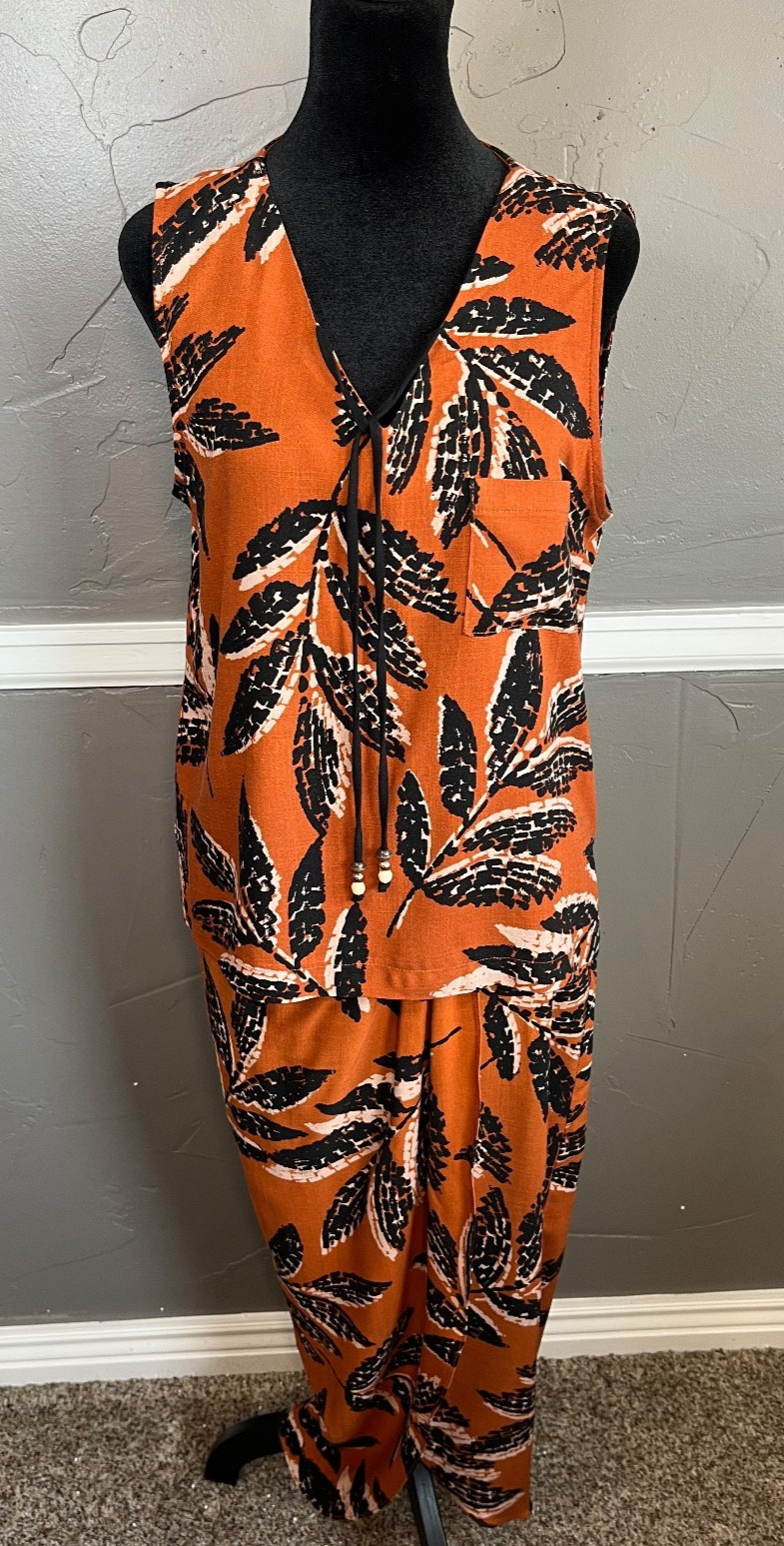 Joseph Ribkoff 2 Piece Top & Skirt Women’s Size 8 Resort Coastal
