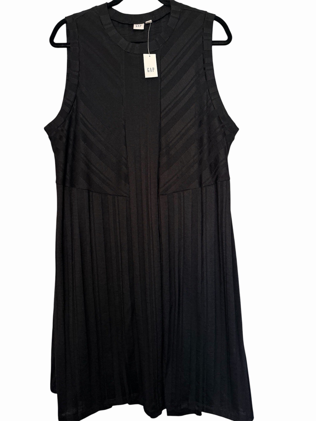 Gap Dress Black Sleeveless Lined Shift Dress Size XXL Round Neck NWT