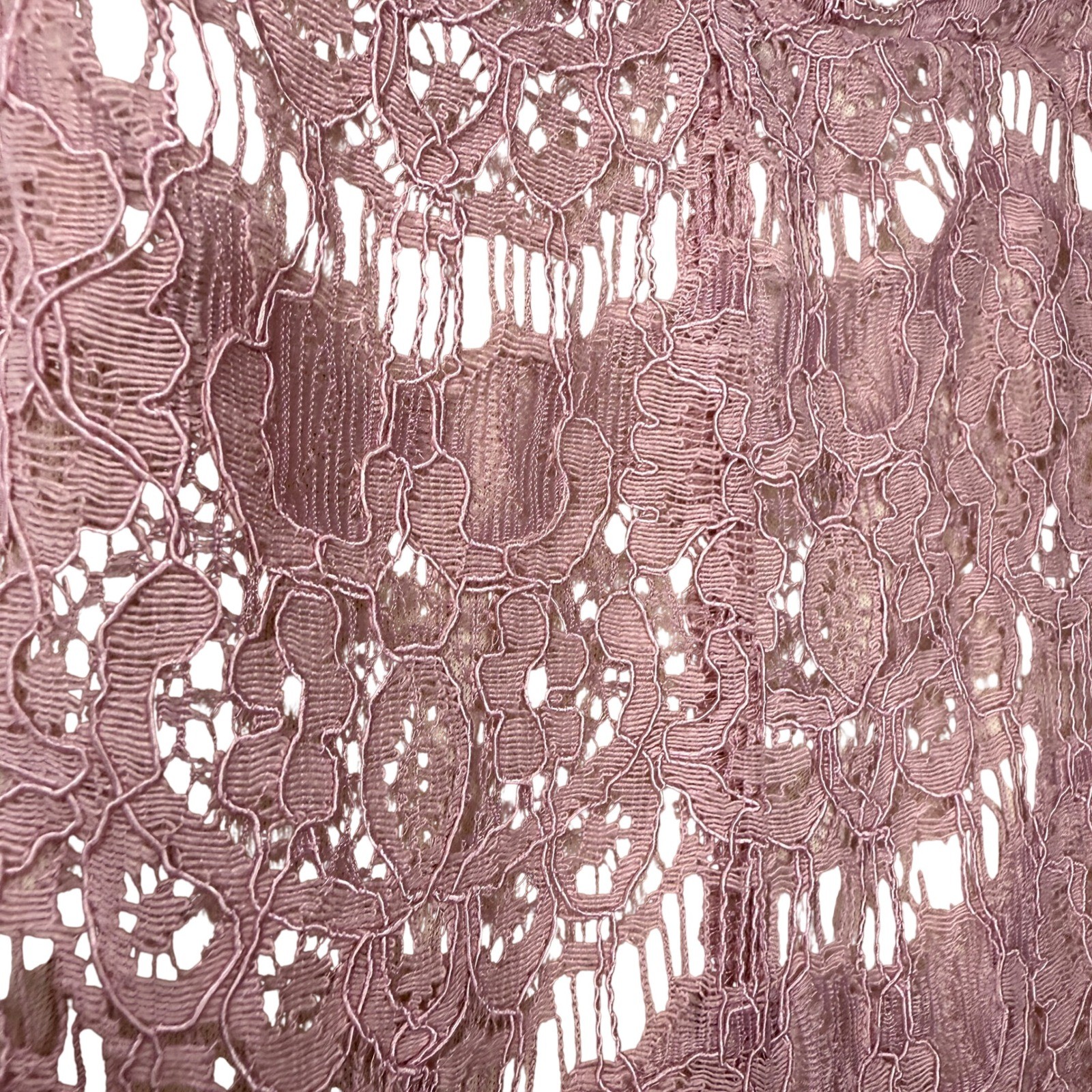 Cottagecore Trixxi Mauve Pink Lace Tulle Hem Sleeveless Cocktail Dress Size S