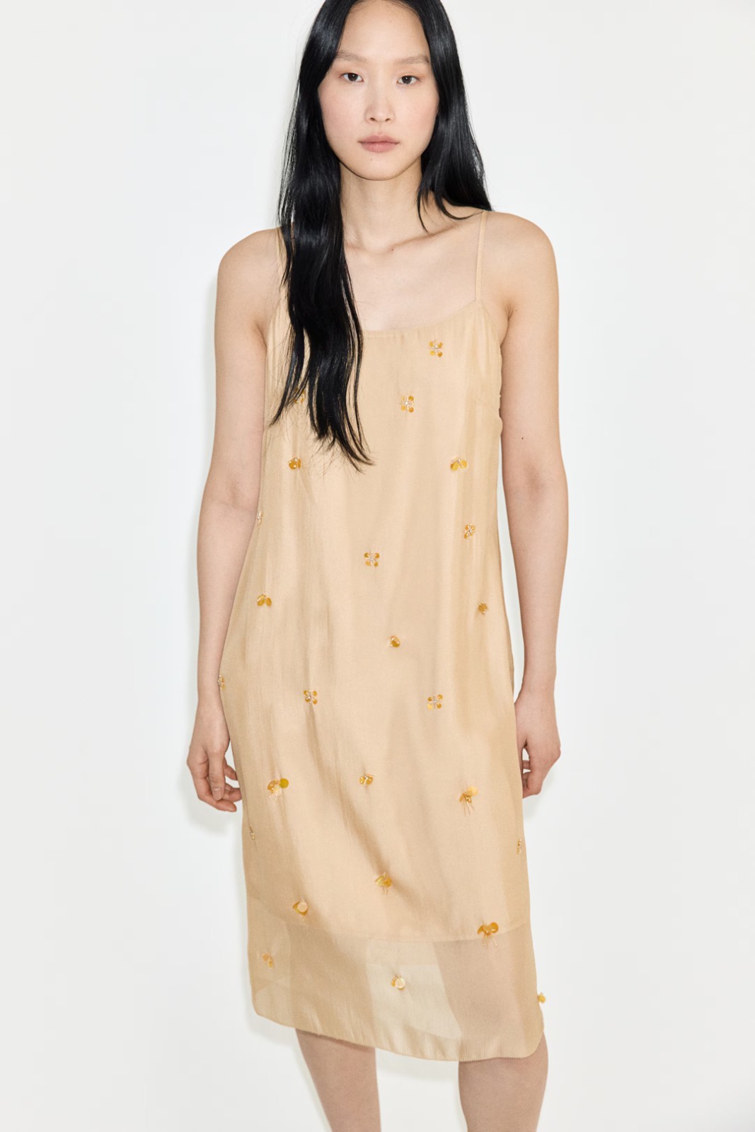 H&M WOMEN Sheer embellished strappy dress 1289349001US BUYERS – NO IMPORT FEES