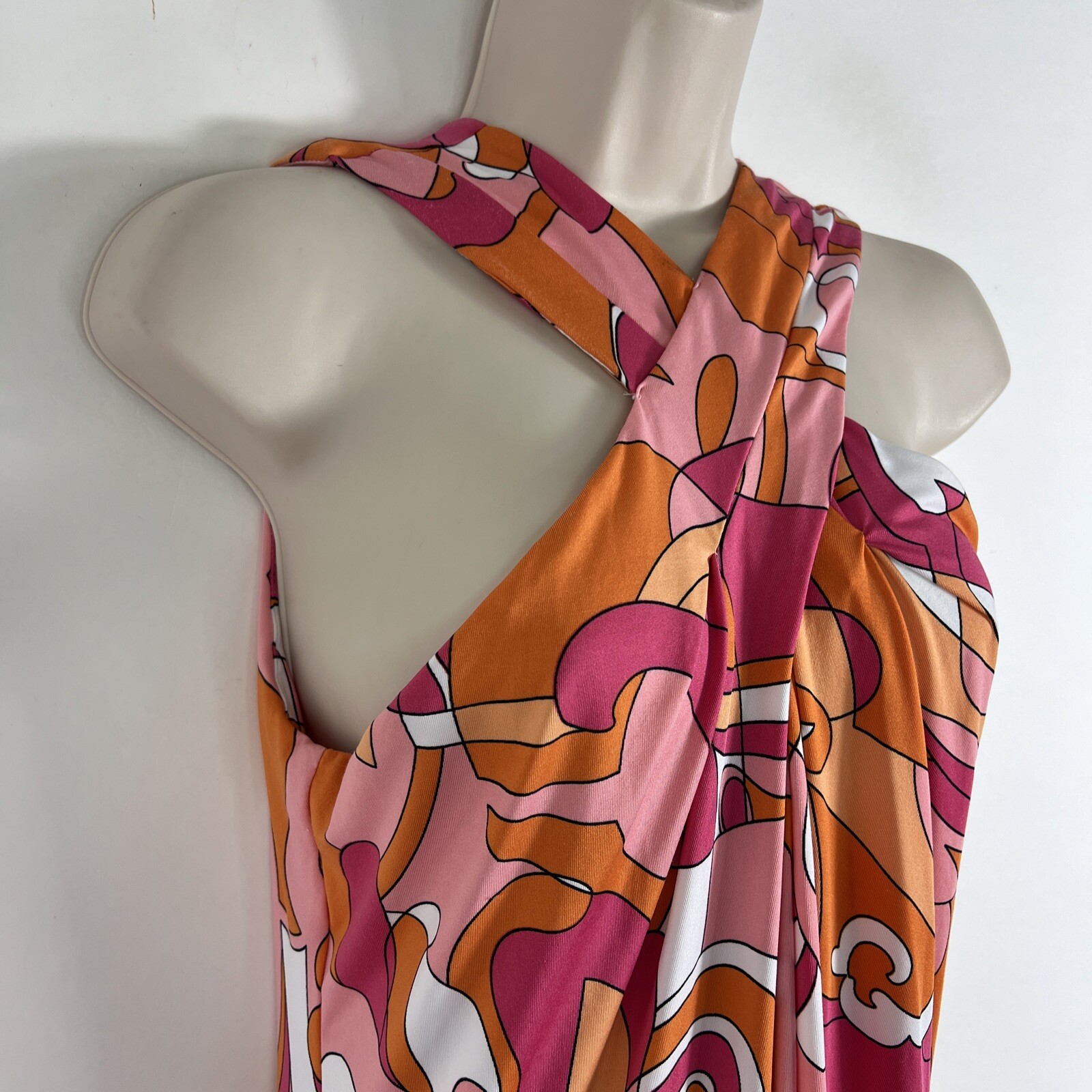 Mackenzie & James Dress Womens Small Retro A-Line Sleeveless Lightweight Stretch