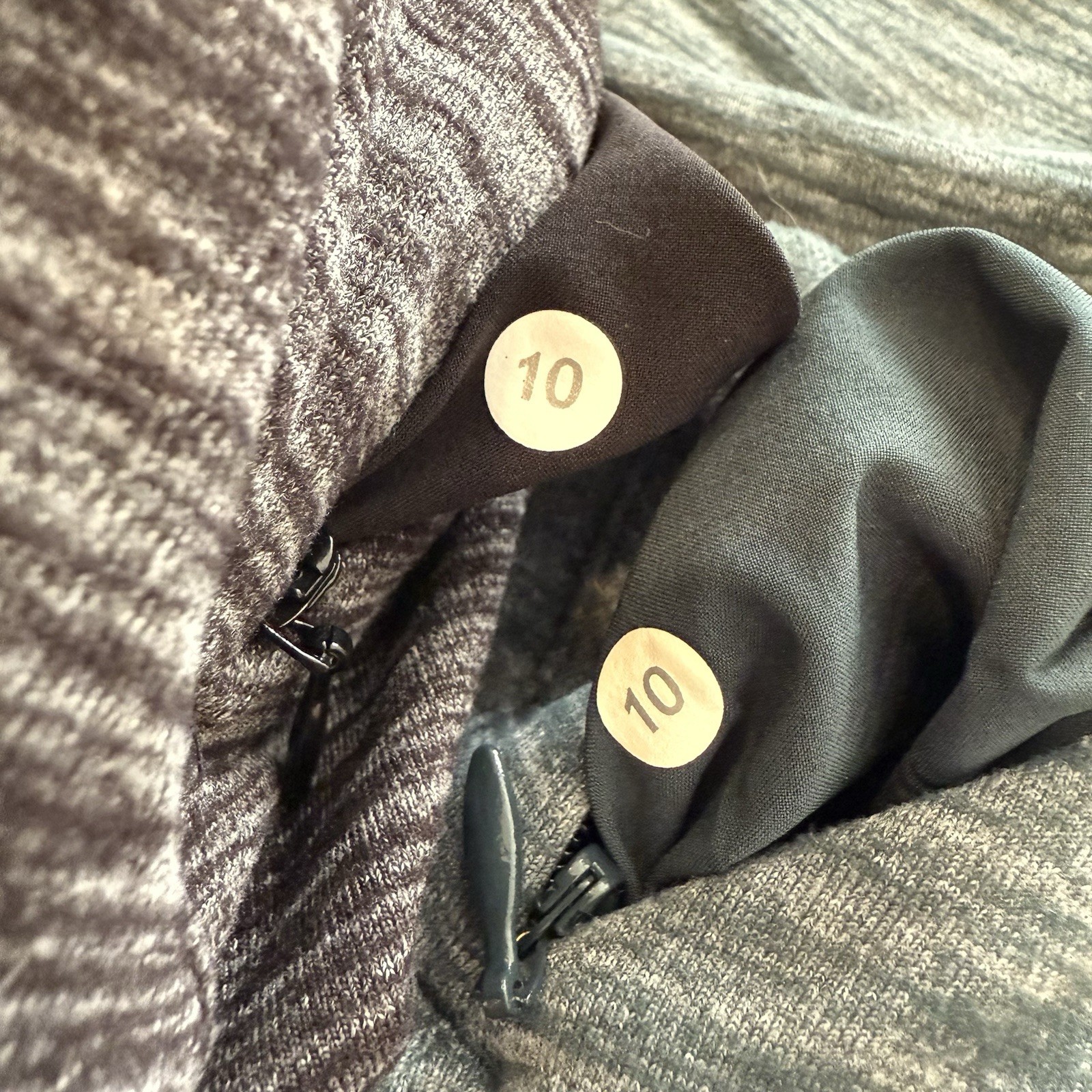 Lululemon & Go Where To Heathered Gray & Green Dress Lot Of 2 Size 10 Womens