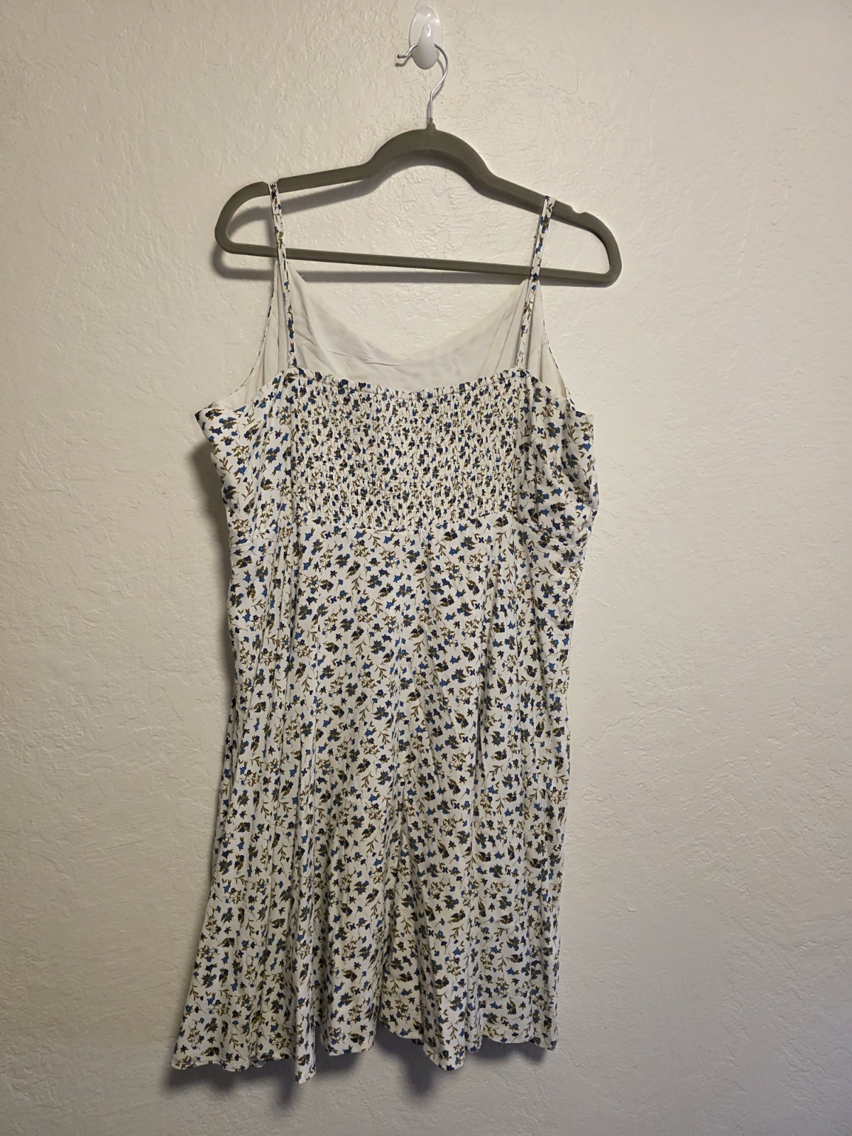 Old Navy Floral Smocked Back Spaghetti Strap Fit & Flare Mini Dress Sz XXL NWT